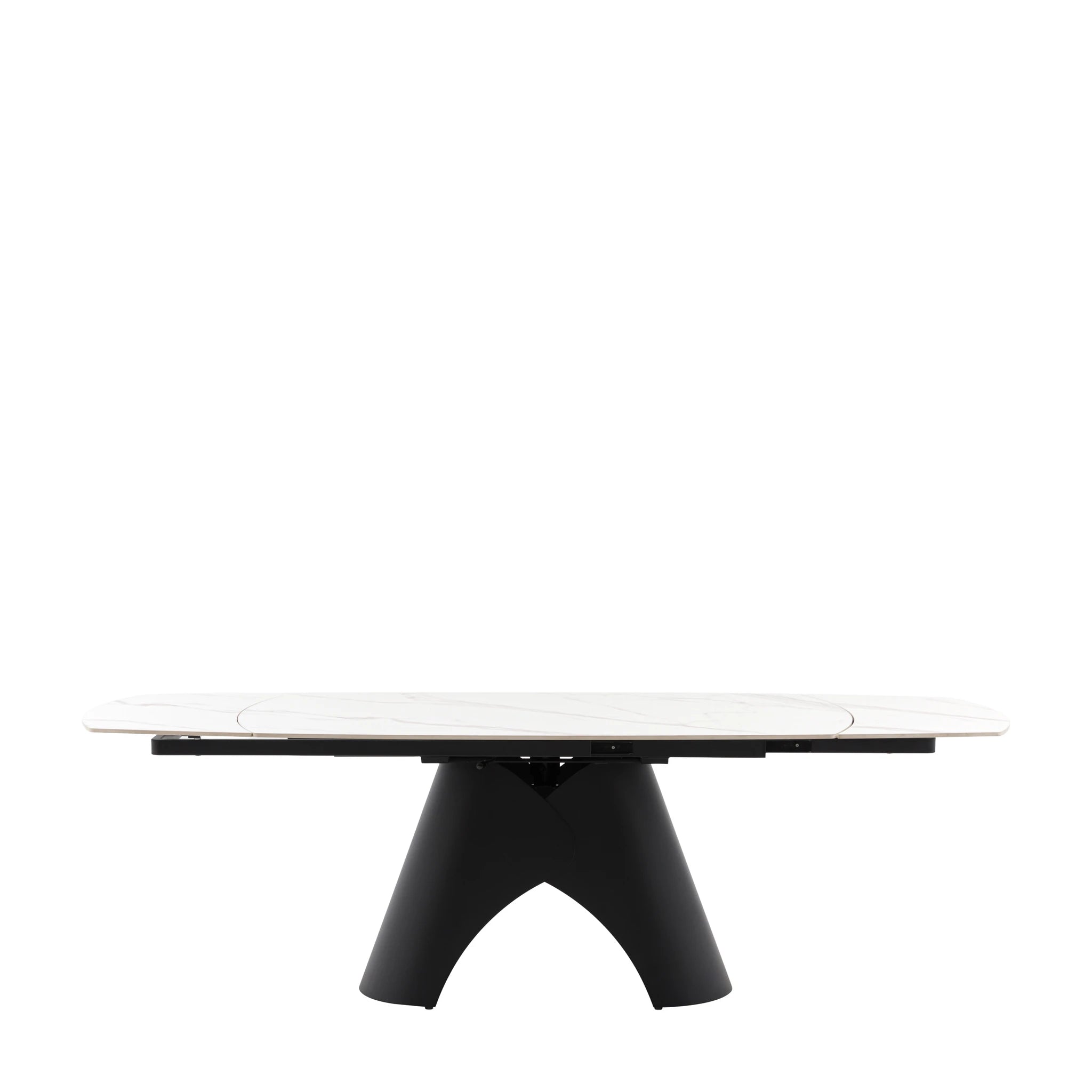 Vercelli Black Ceramic Extending Dining Table 160-240cm