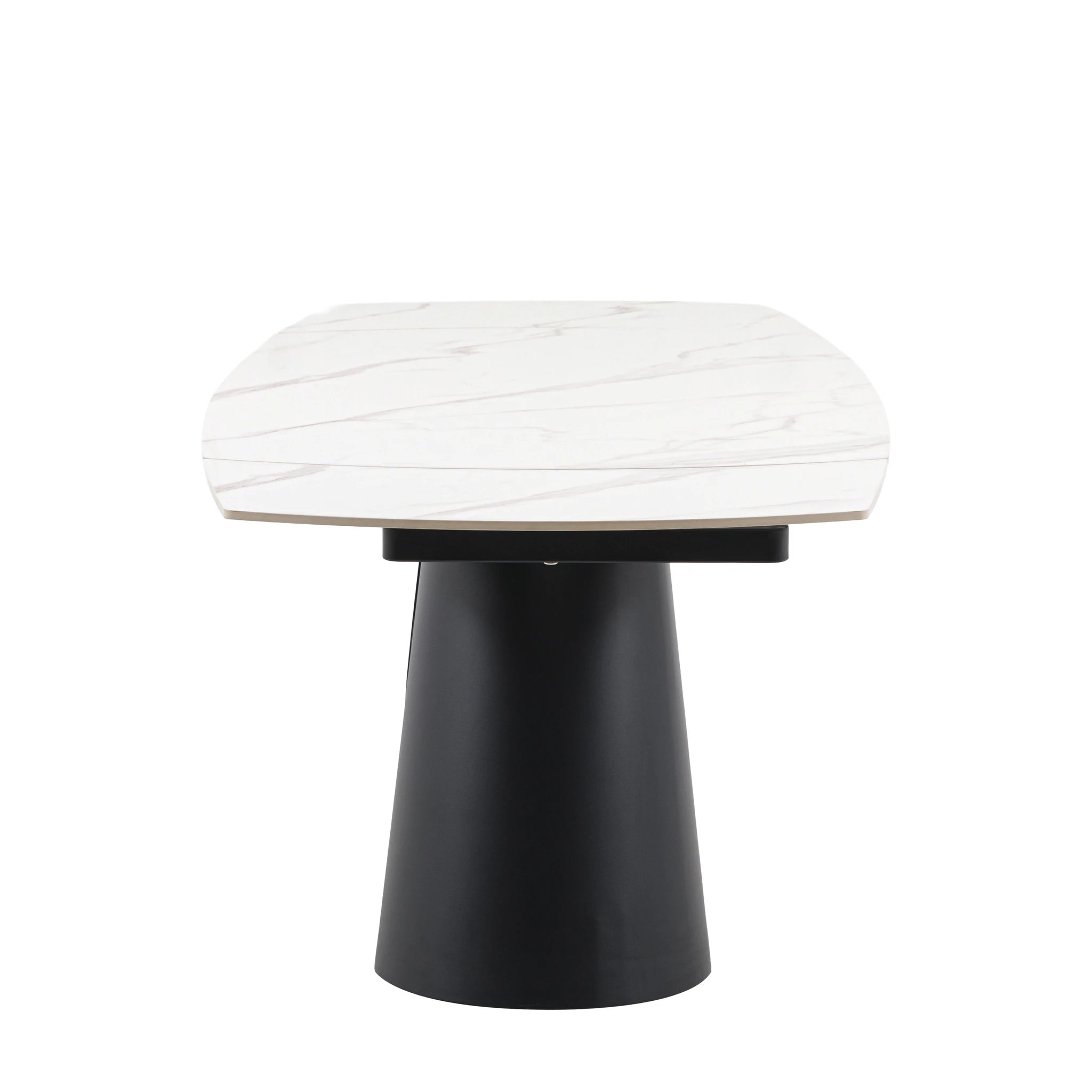 Vercelli Black Ceramic Extending Dining Table 160-240cm