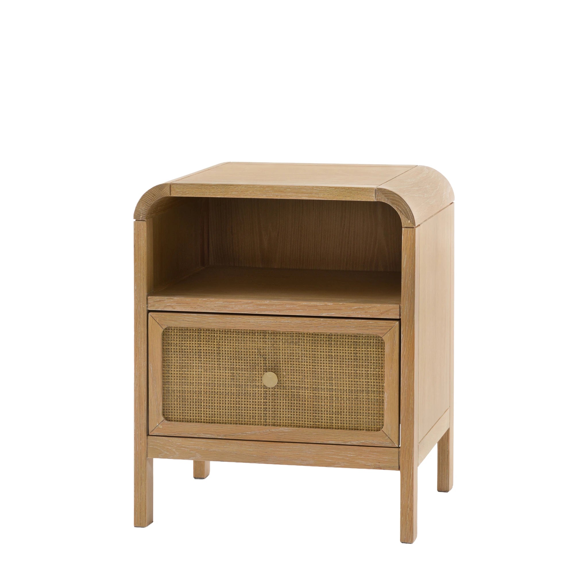 Sonoma Natural Oak Wood Bedside Table