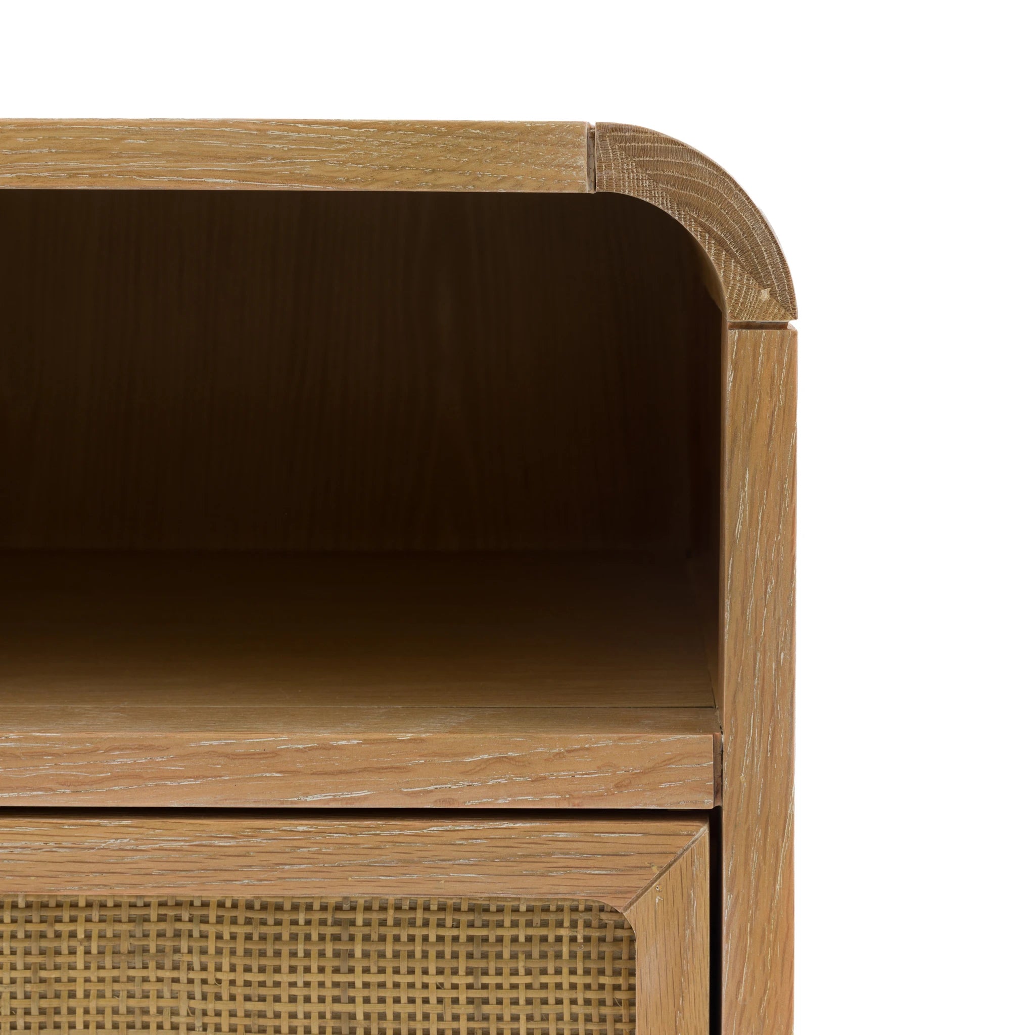 Sonoma Natural Oak Wood Bedside Table