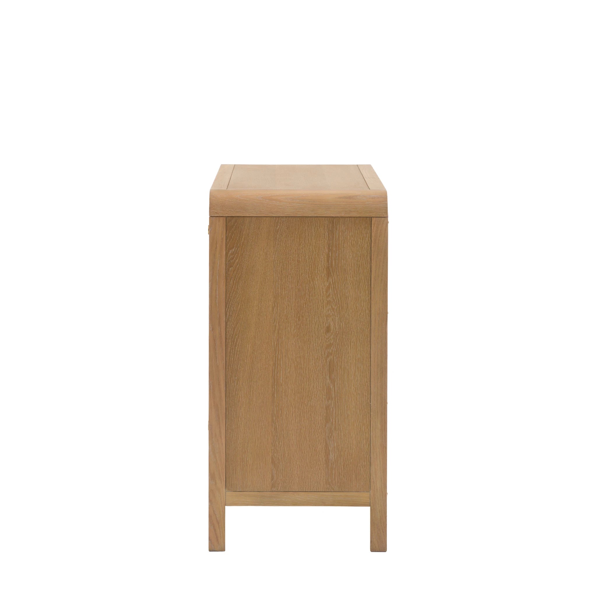 Sonoma Natural Oak Wood & Rattan Chest of Drawers