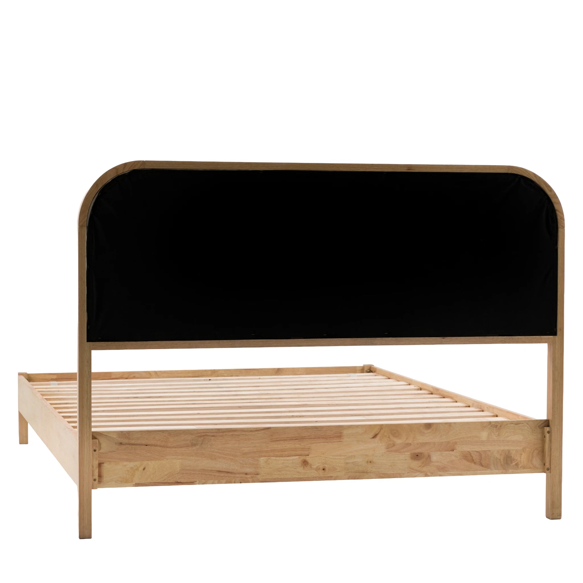 Sonoma Natural Oak Wood & Rattan King Size Bed