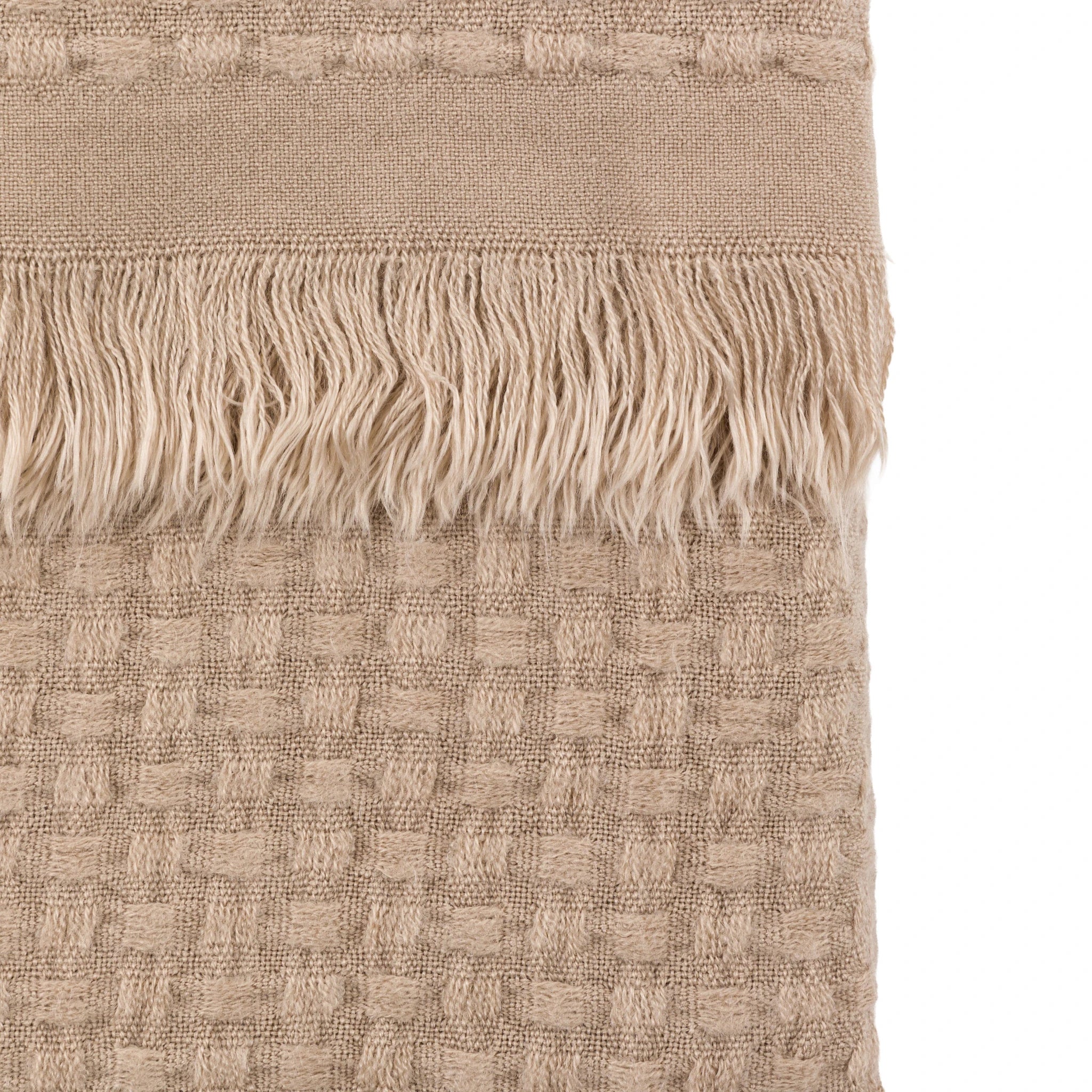 Aldergrove Soft Touch Waffle Natural Throw