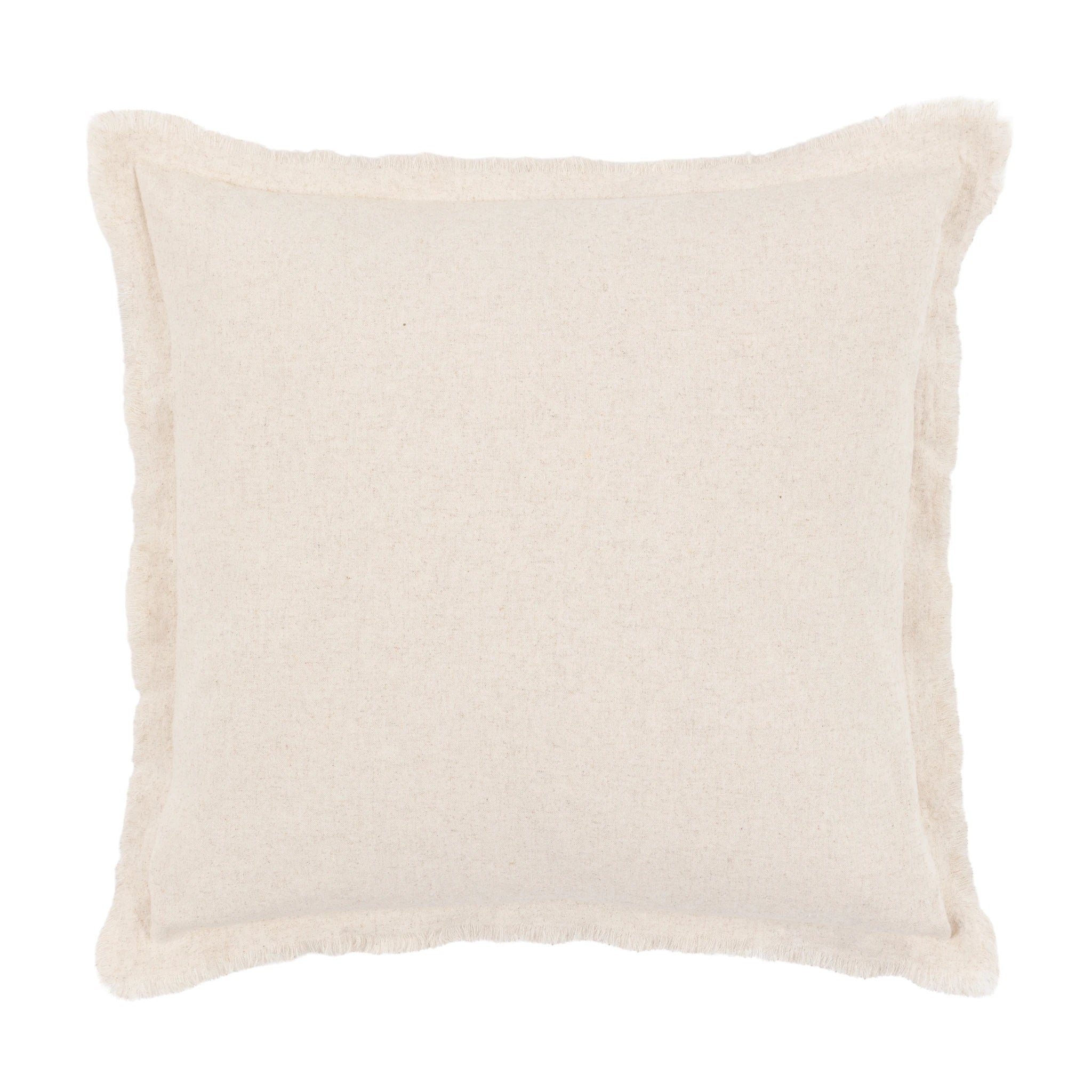 Set of 2 Linora Linen Look Cream Cushions 45x45cm