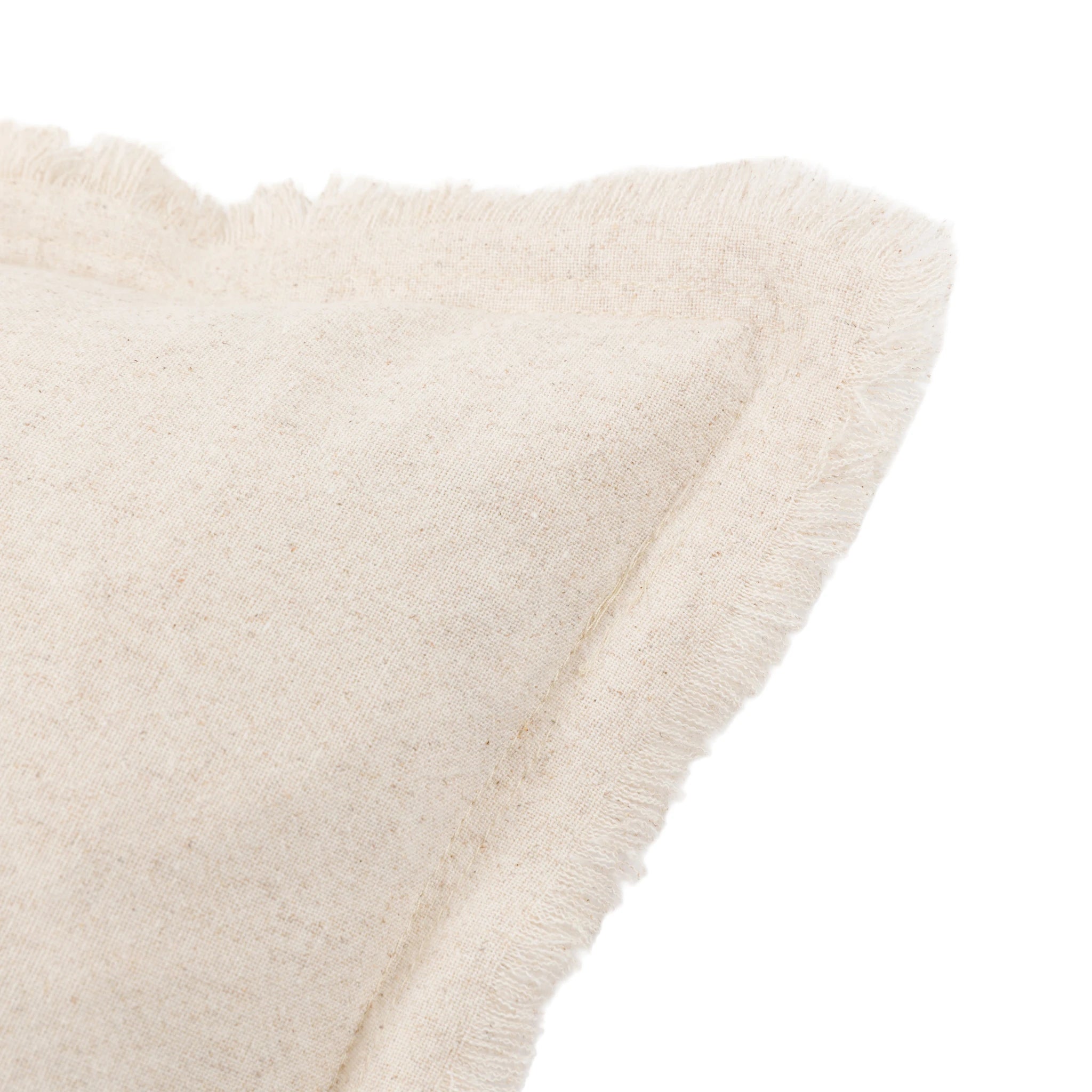 Set of 2 Linora Linen Look Cream Cushions 45x45cm