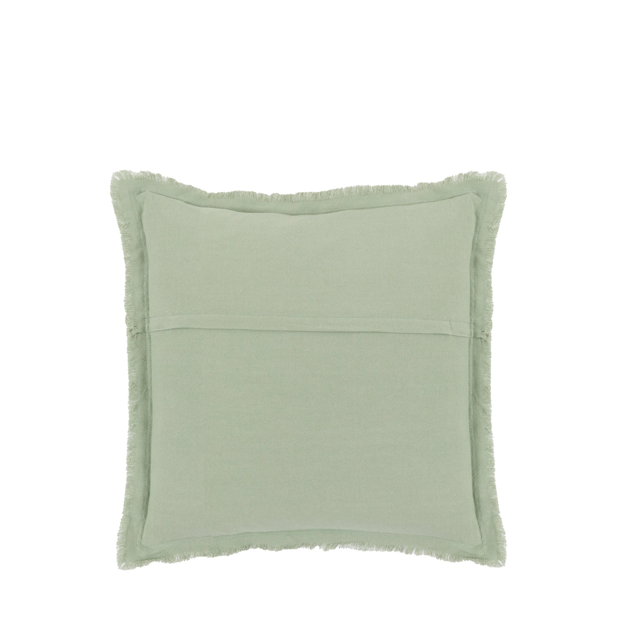Set of 2 Linora Linen Look Sage Green Cushions 45x45cm