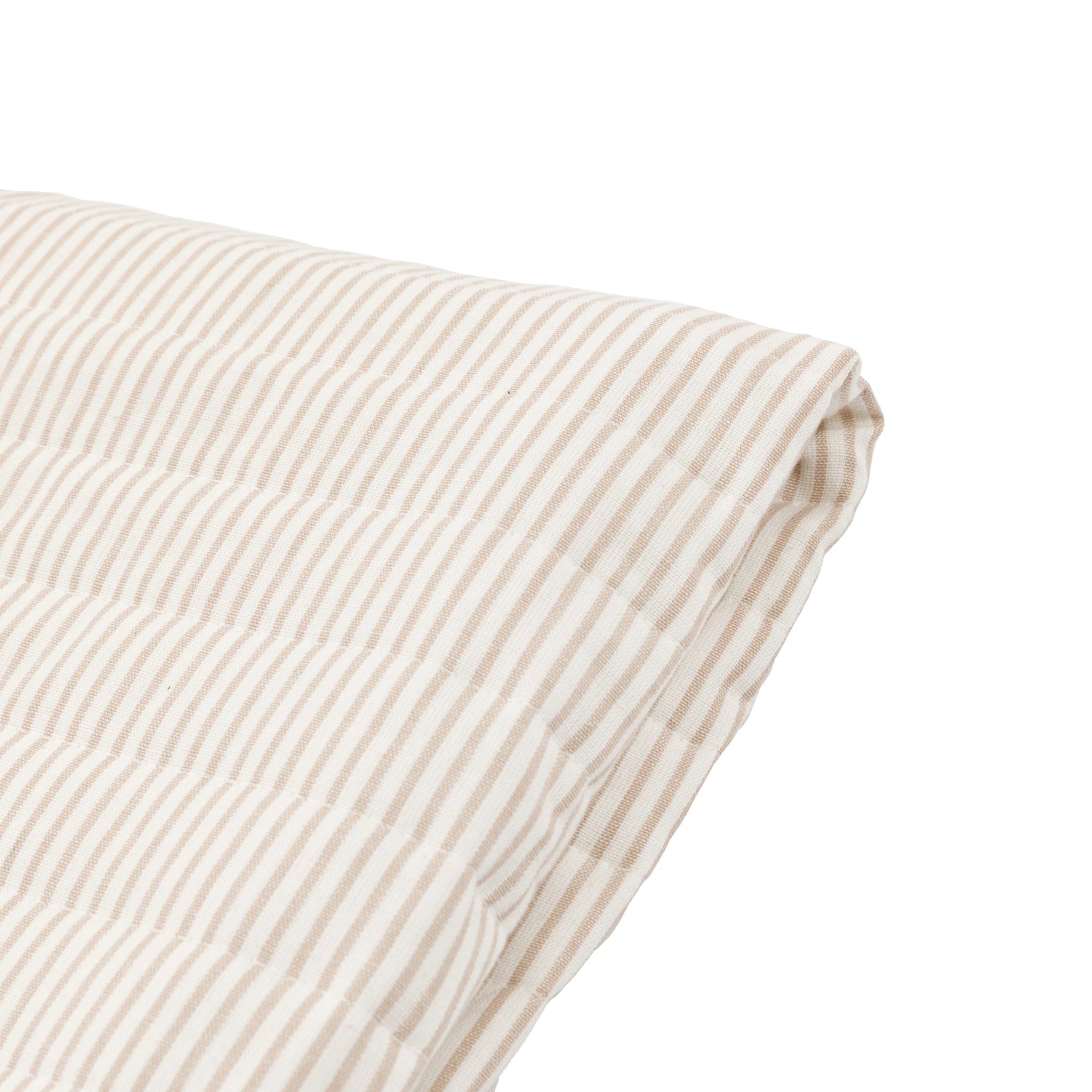 Amberdowns Quilted Oatmeal Beige Cotton Bedspread