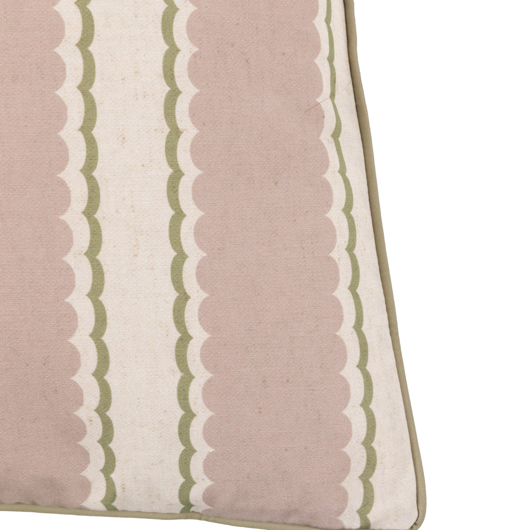 Maribel Olive Green & Natural Cushion 45x45cm