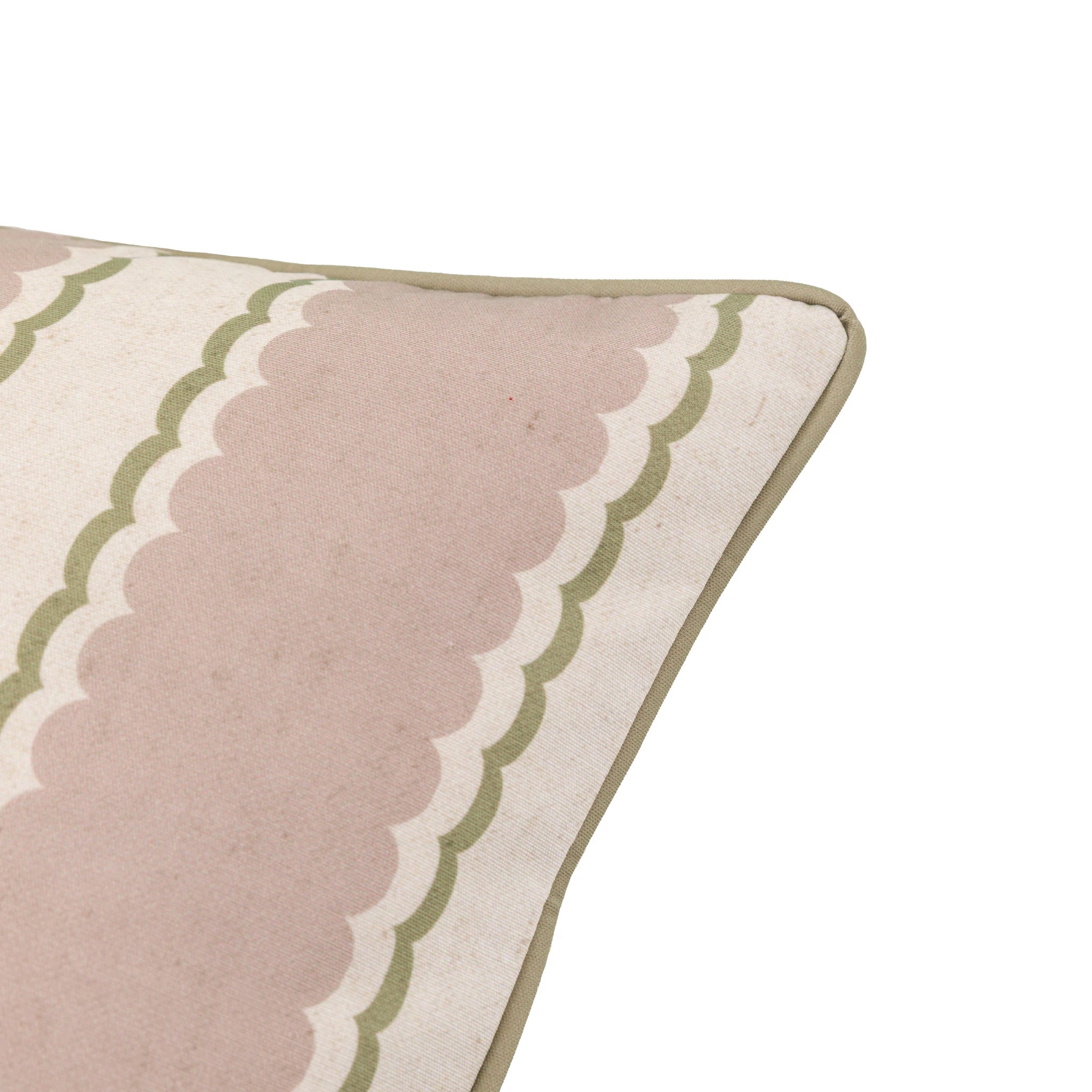 Maribel Olive Green & Natural Cushion 45x45cm