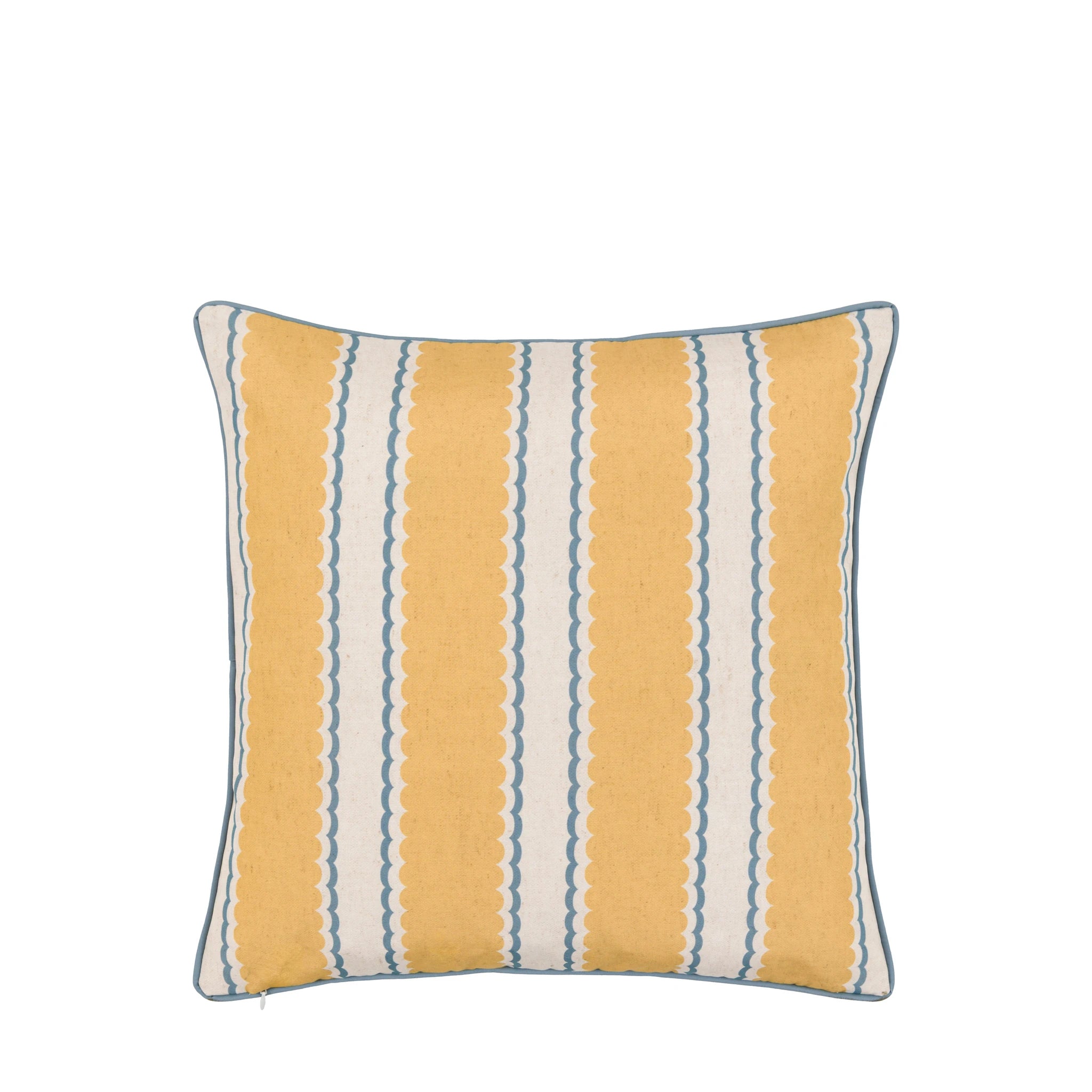 Maribel Blue & Ochre Cushion 45x45cm