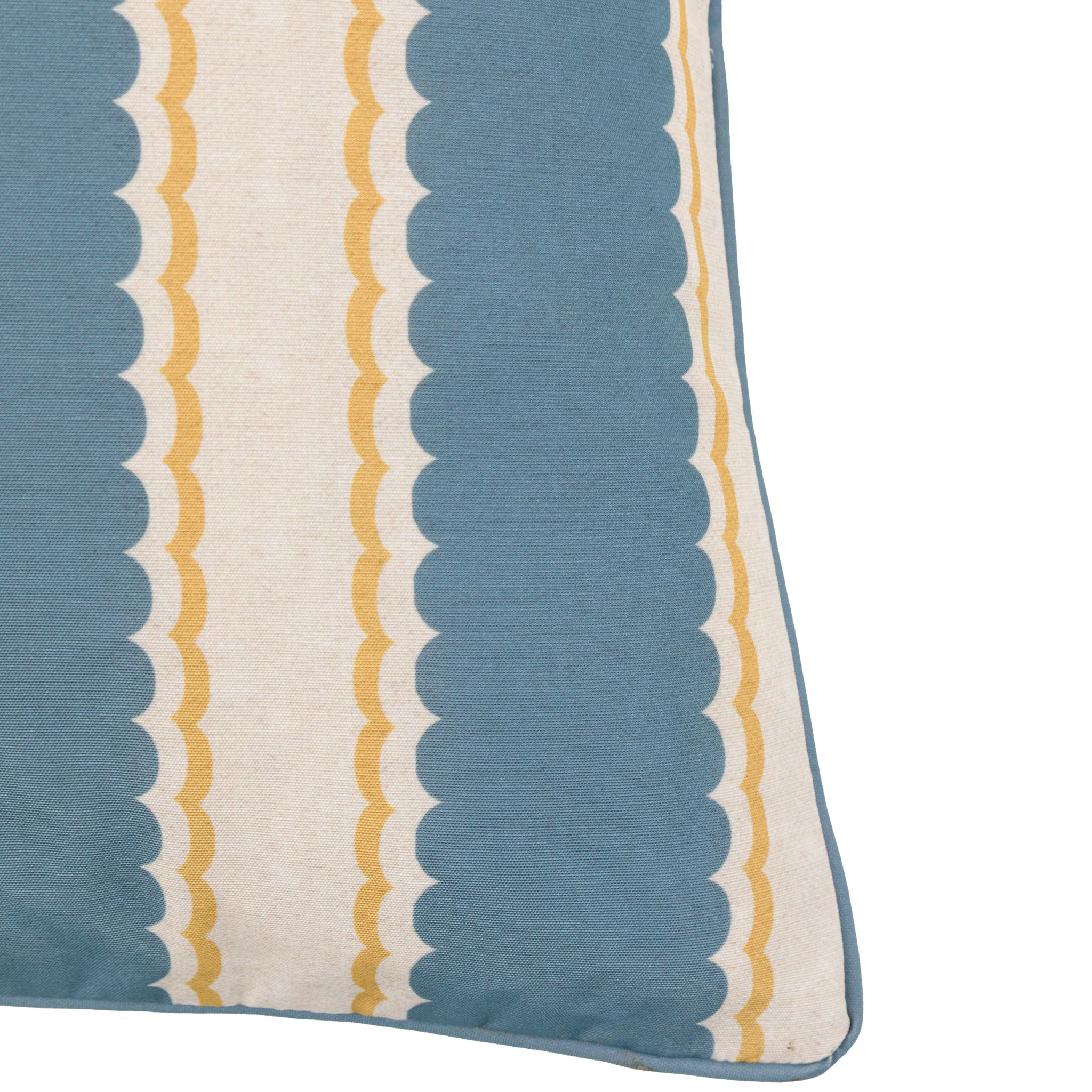 Maribel Blue & Ochre Cushion 45x45cm