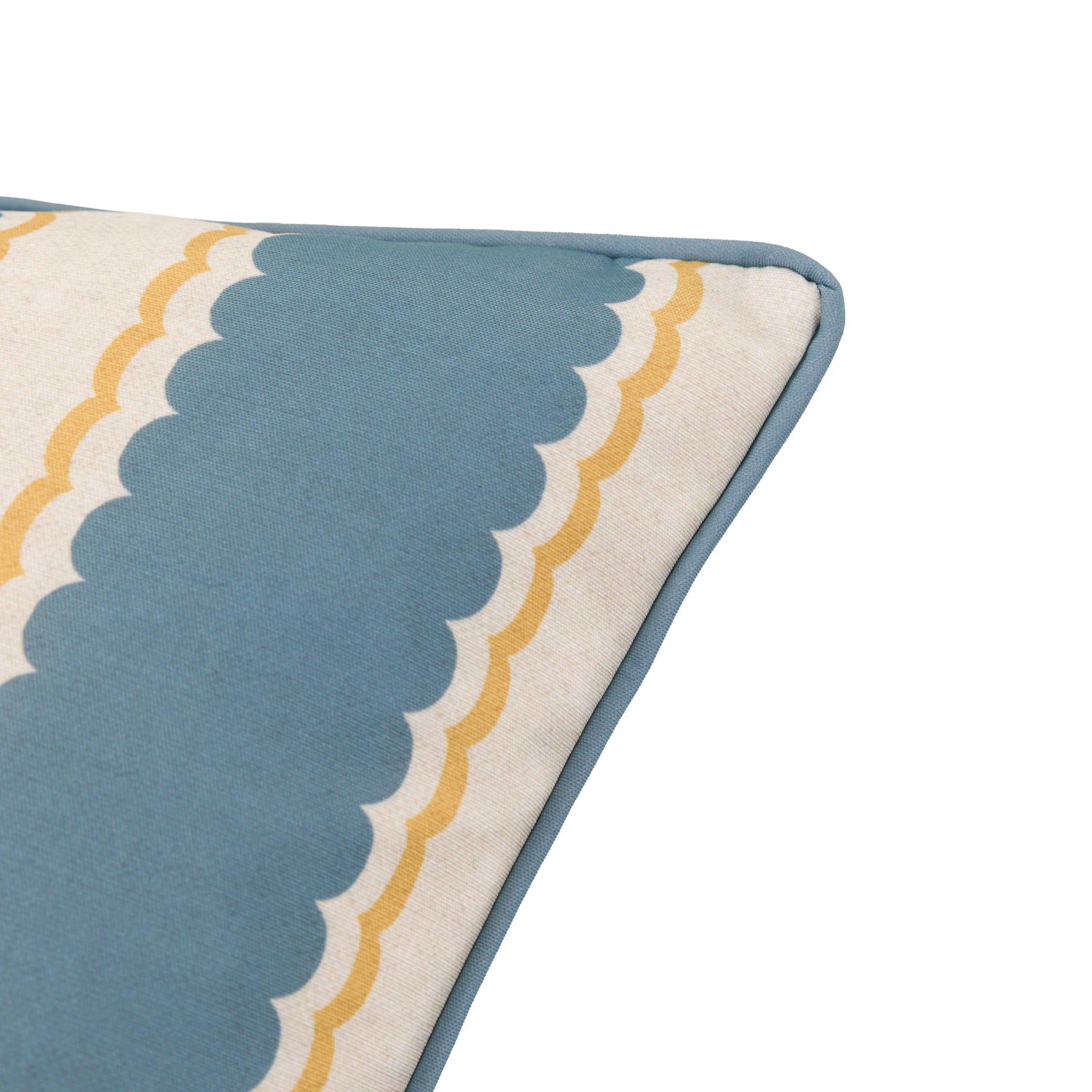 Maribel Blue & Ochre Cushion 45x45cm