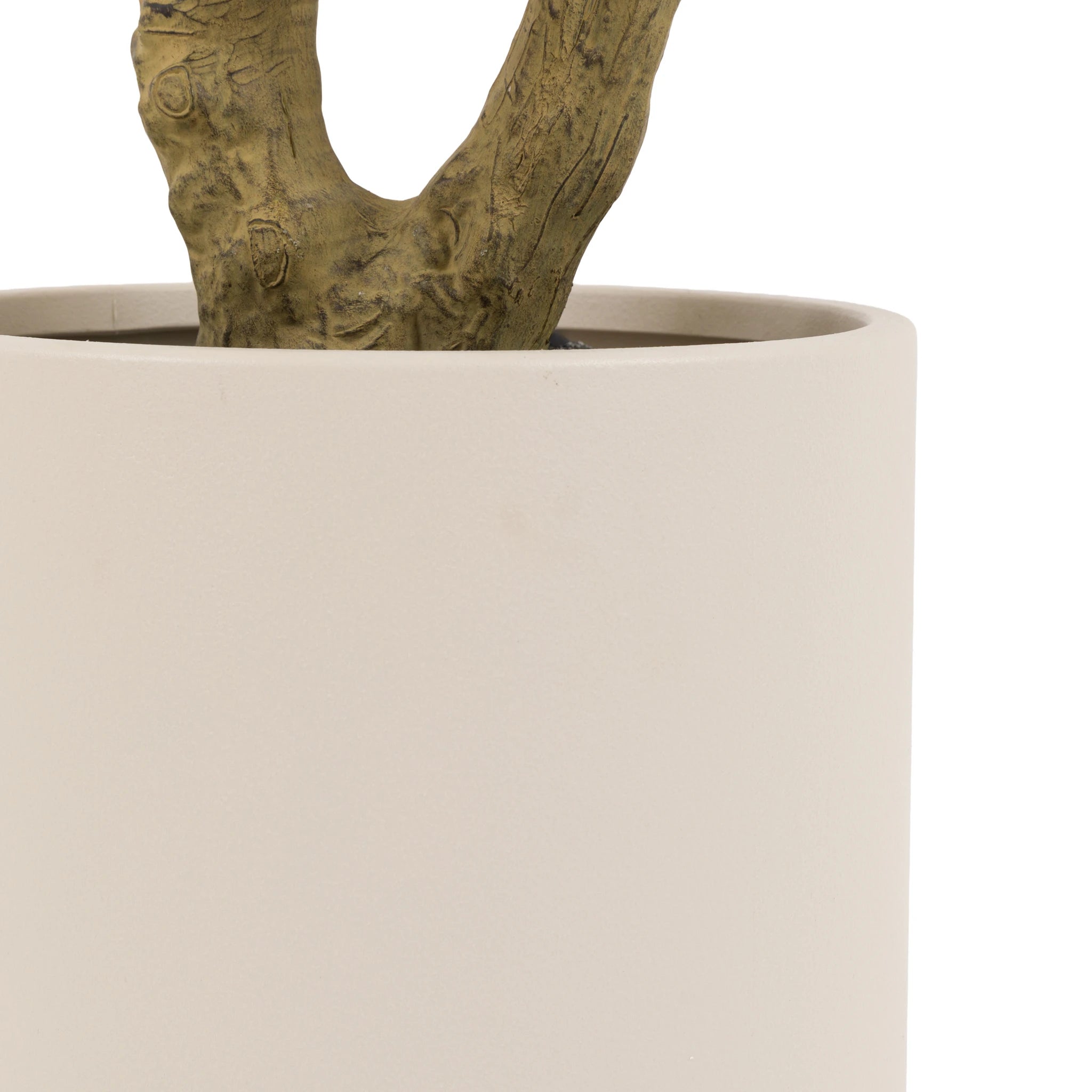Alderpark White Pot Faux Olive Tree