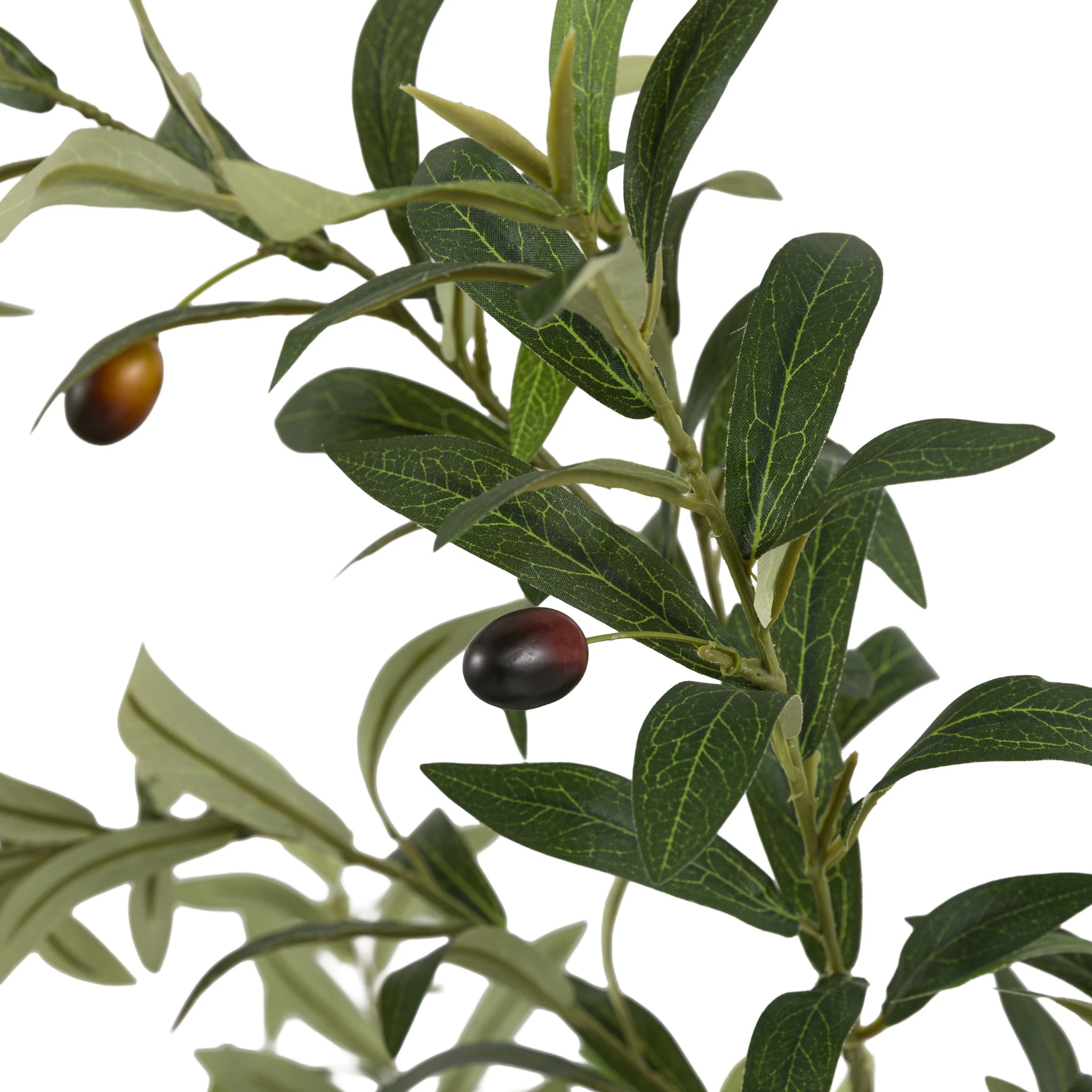 Alderpark White Pot Faux Olive Tree