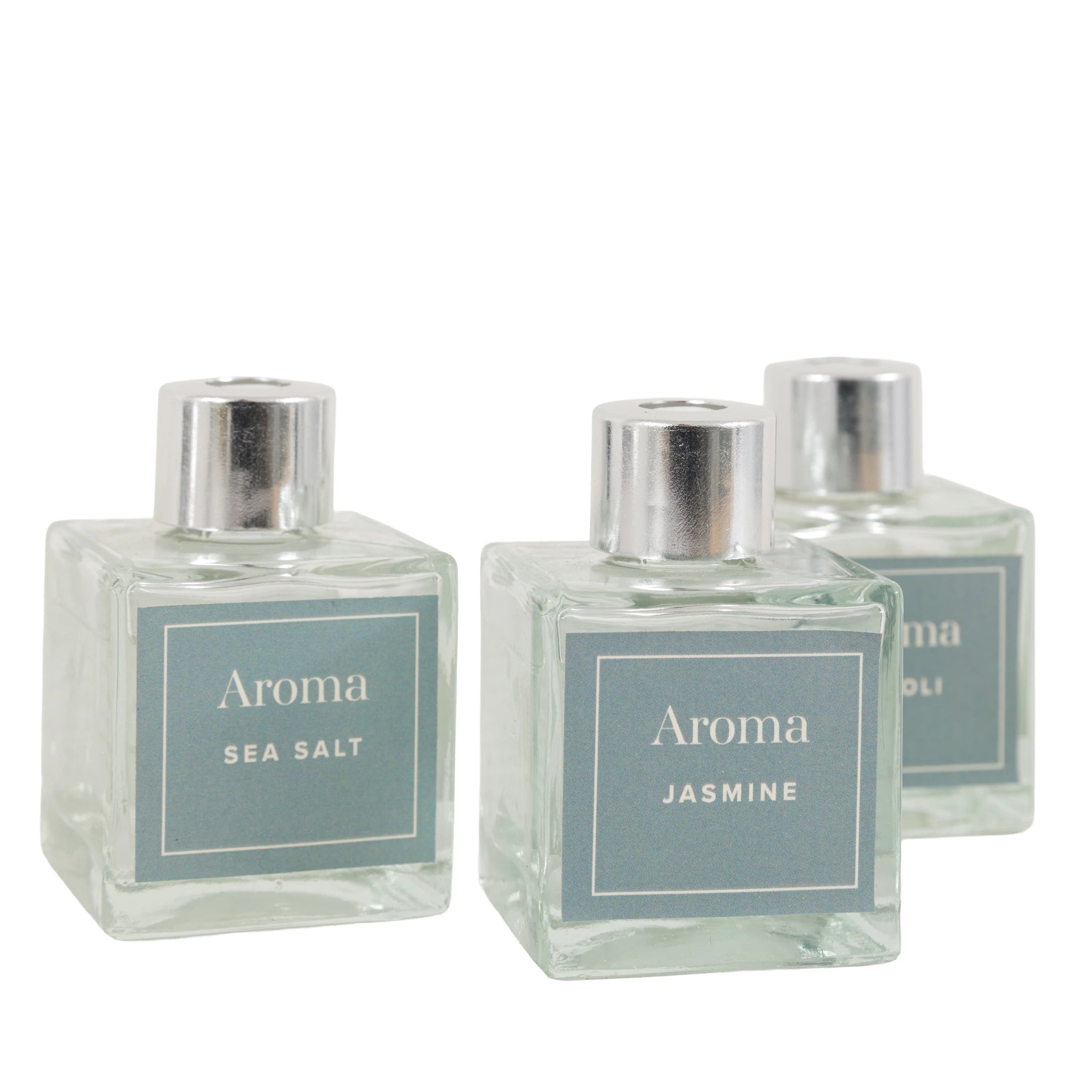 Set of 3 Aldercoast Coastal Retreat Teal Reed Diffusers