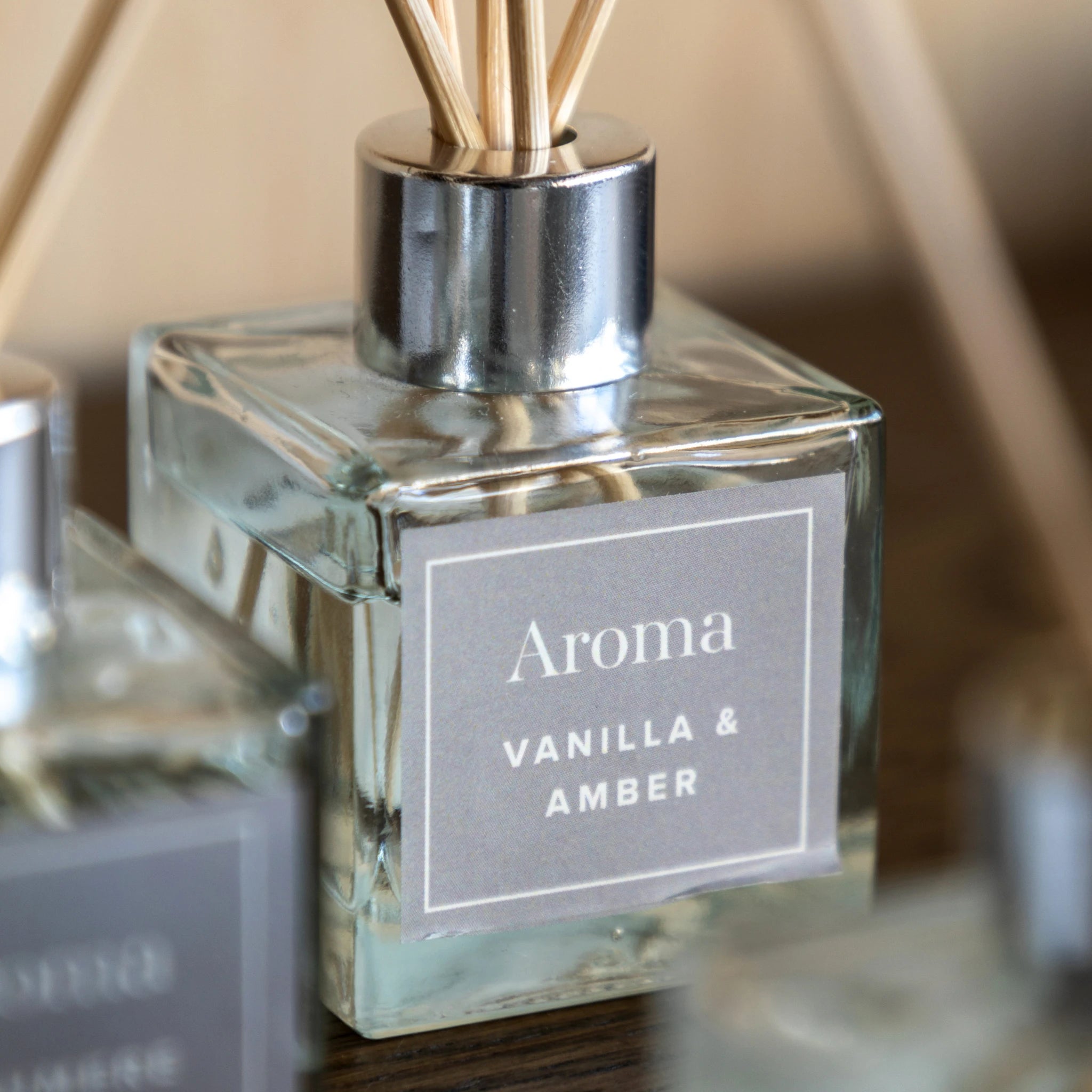 Set of 3 Raleigh Cashmere Woods Natural Reed Diffusers