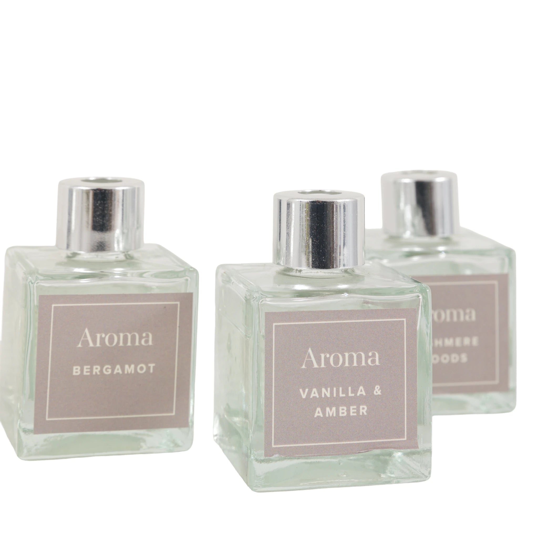 Set of 3 Raleigh Cashmere Woods Natural Reed Diffusers