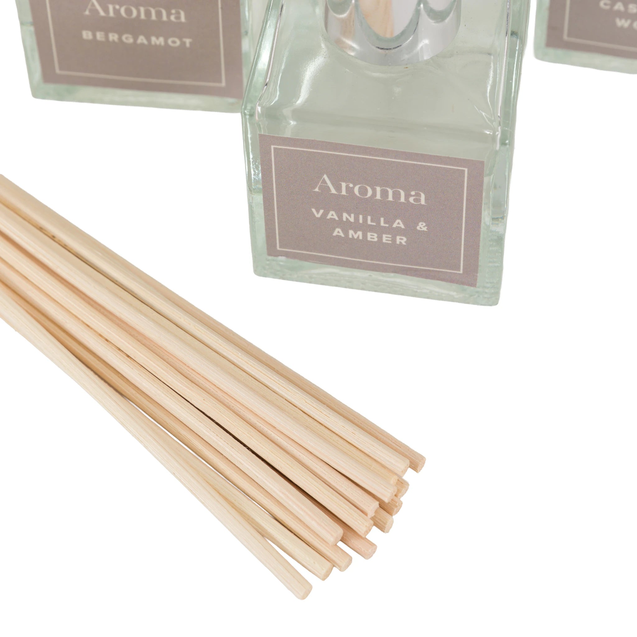 Set of 3 Raleigh Cashmere Woods Natural Reed Diffusers