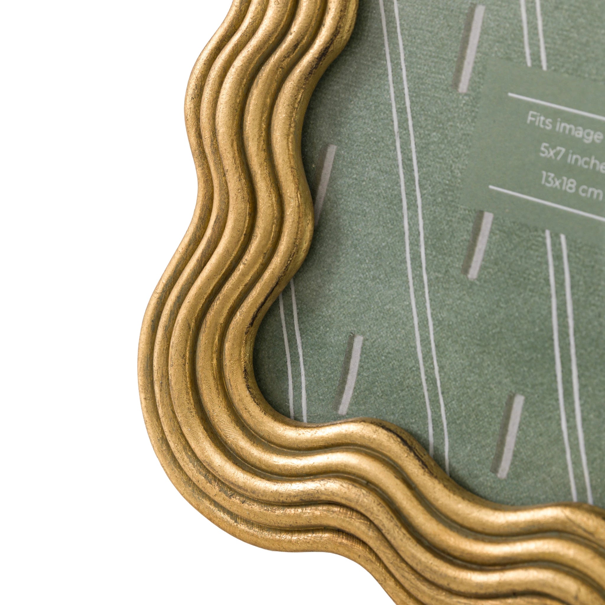 Zayla Gold Resin Photo Frame 18x13cm