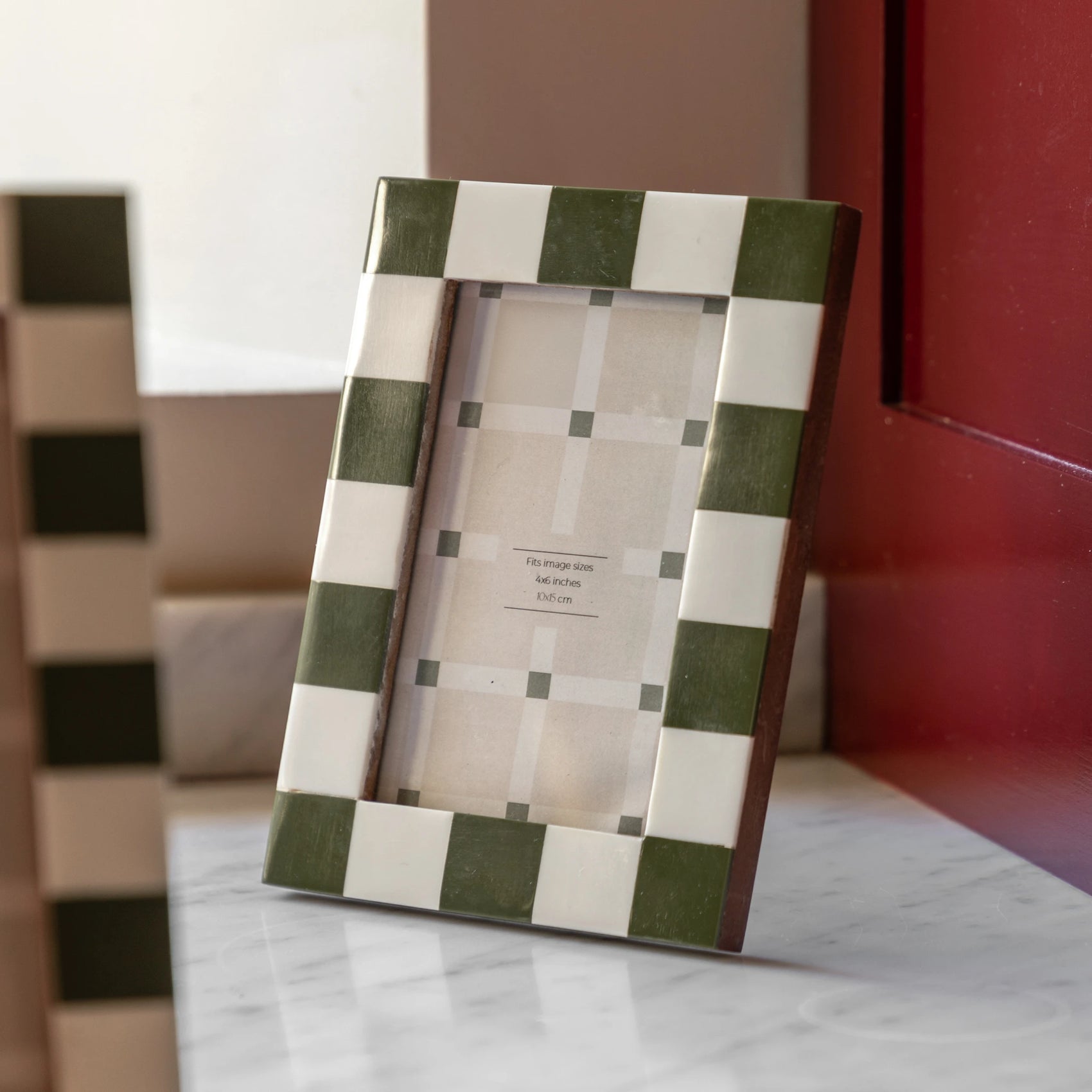 Mireo Green Resin Photo Frame 15x10cm
