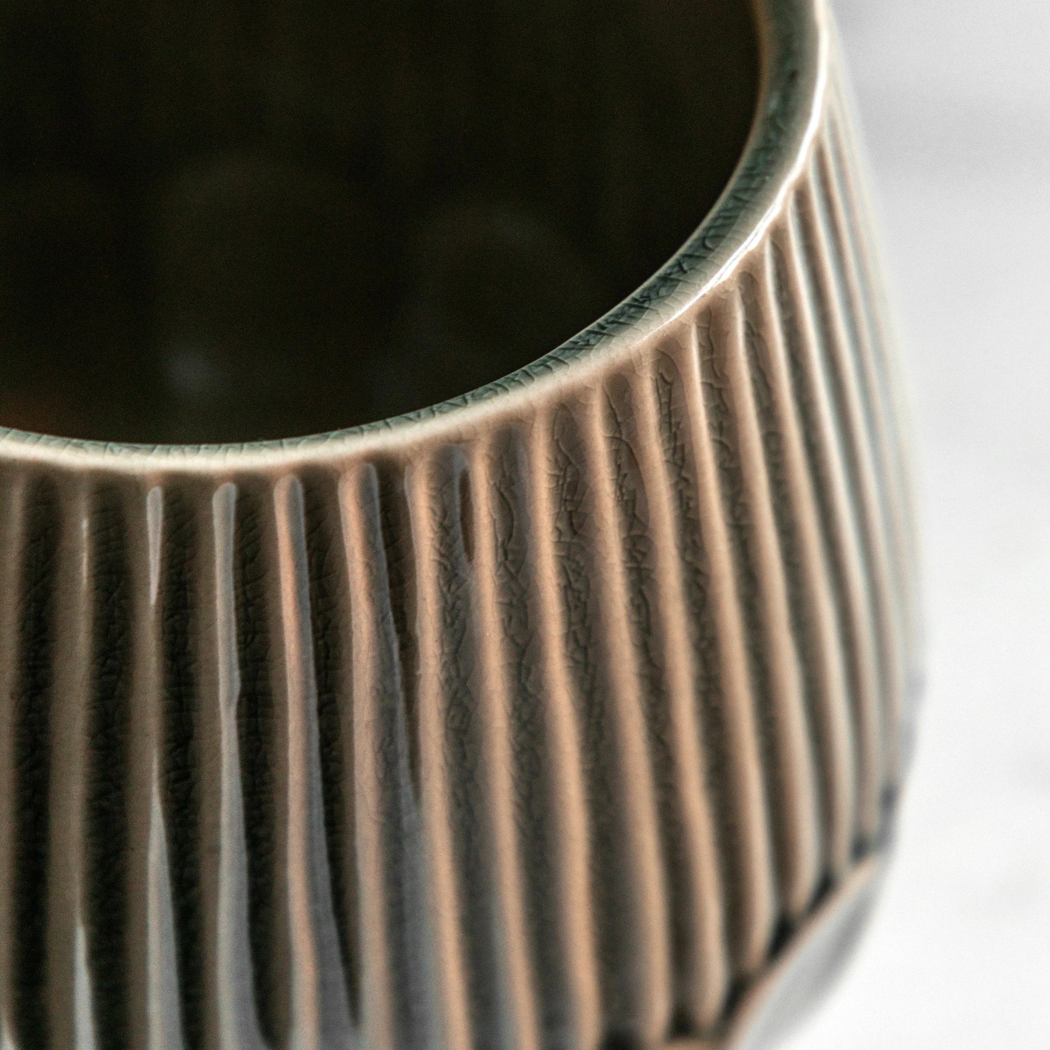 Terranova Ceramic Green Planter