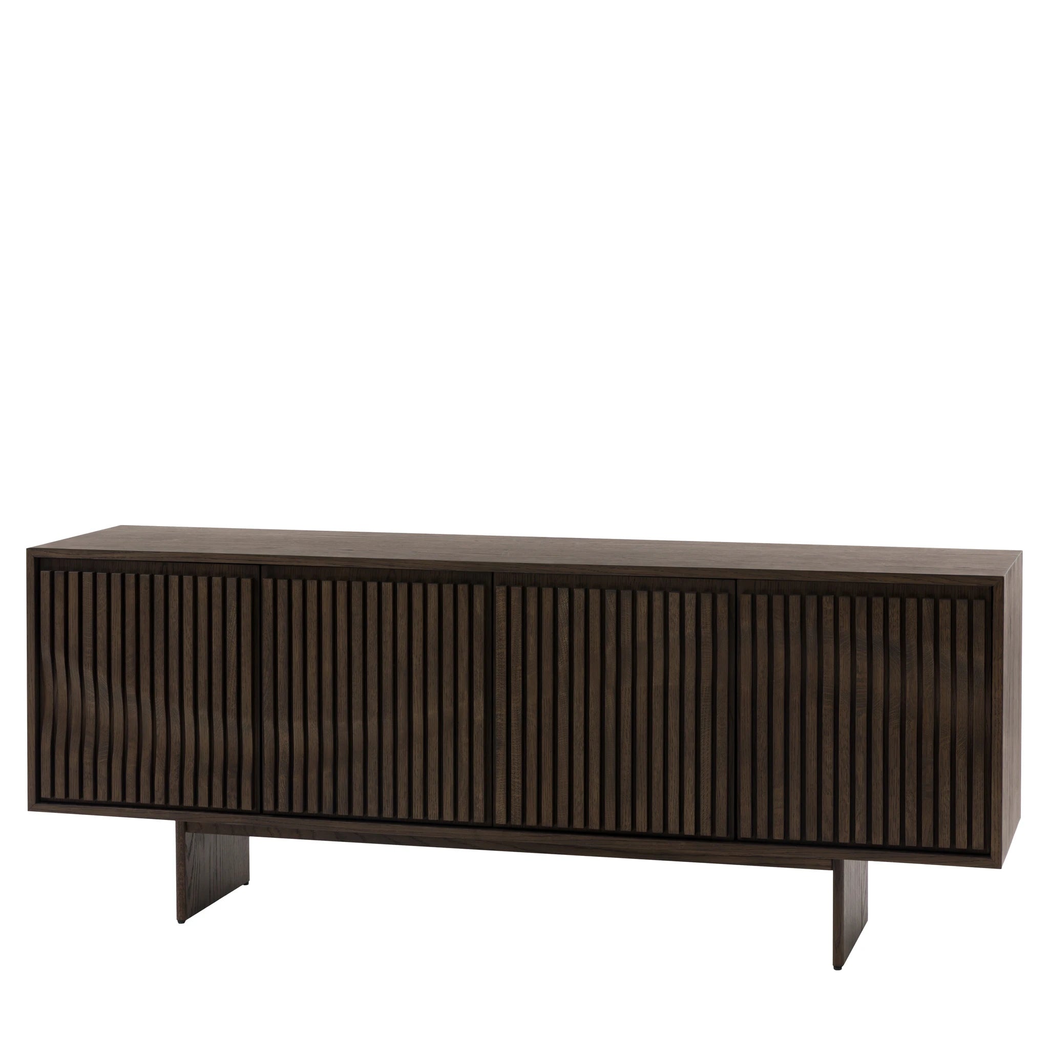 Sullivan Walnut Brown Oak Wood Sideboard