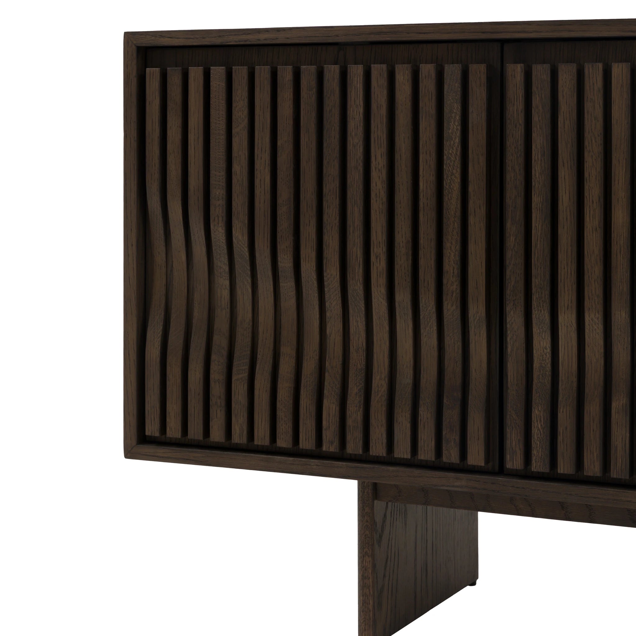 Sullivan Walnut Brown Oak Wood Sideboard