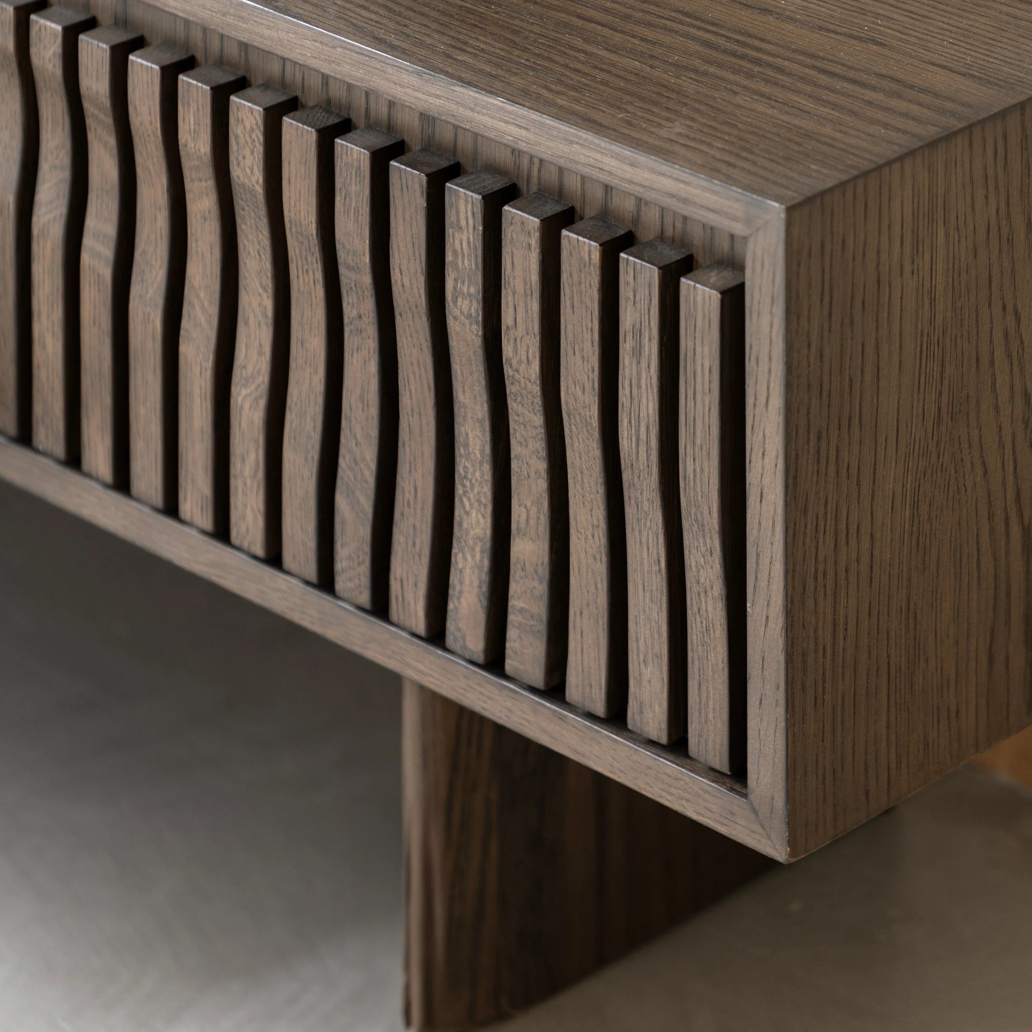 Sullivan Walnut Brown Oak Wood TV Unit
