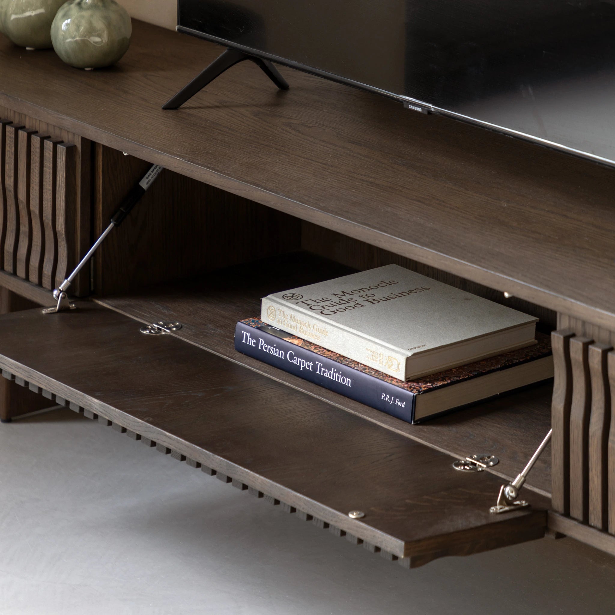 Sullivan Walnut Brown Oak Wood TV Unit