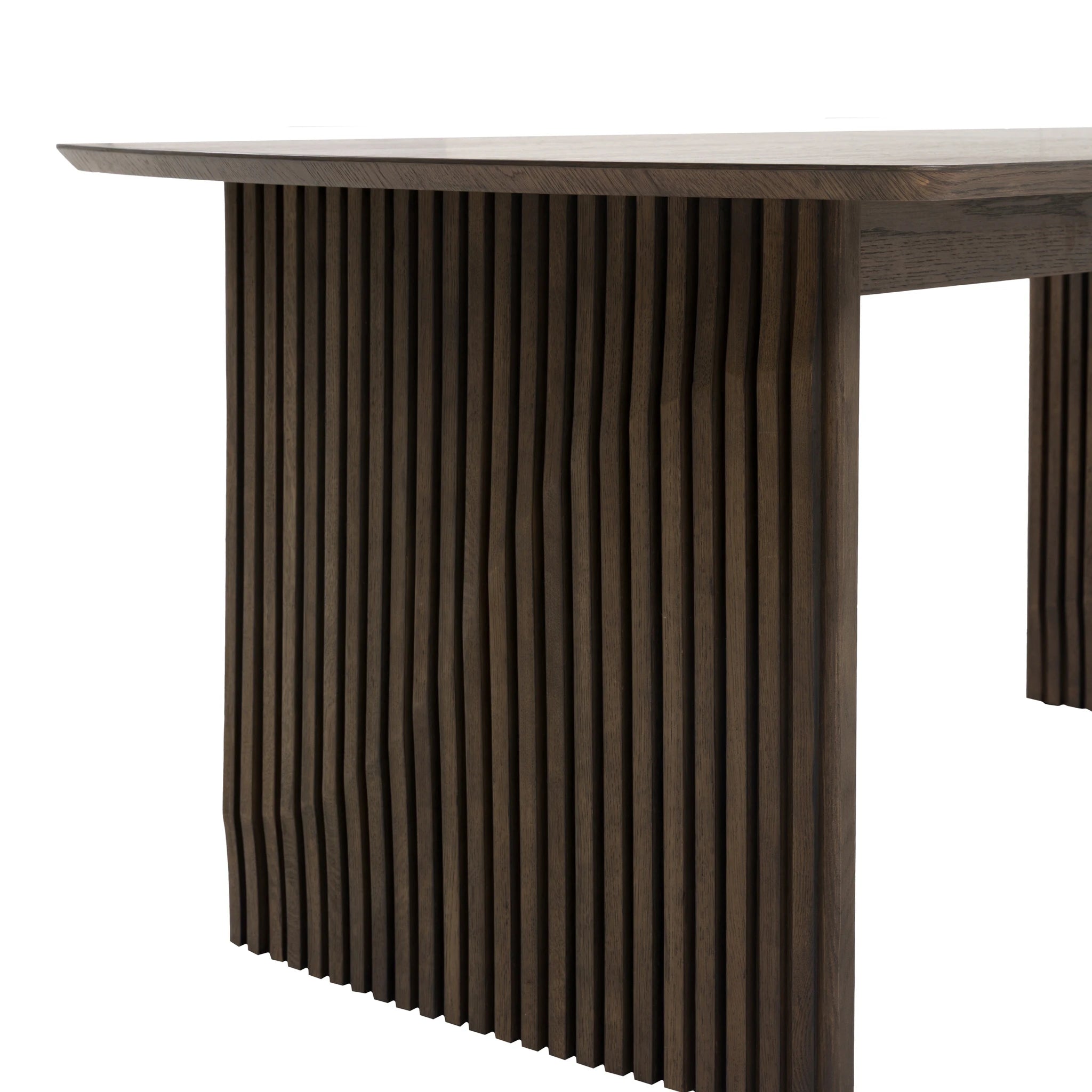 Sullivan Walnut Brown Oak Wood Extending Dining Table 180-230cm