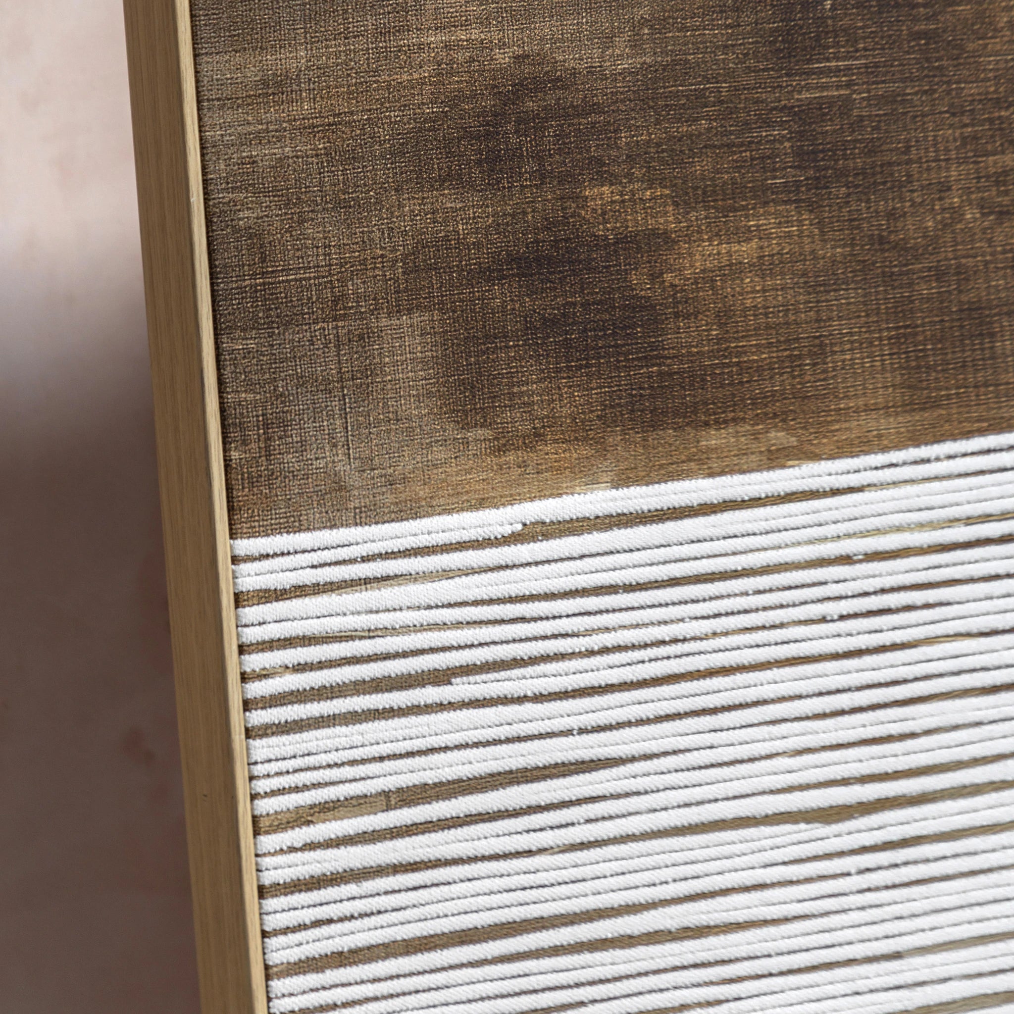Set of 2 Amberlane Brown Framed Canvases