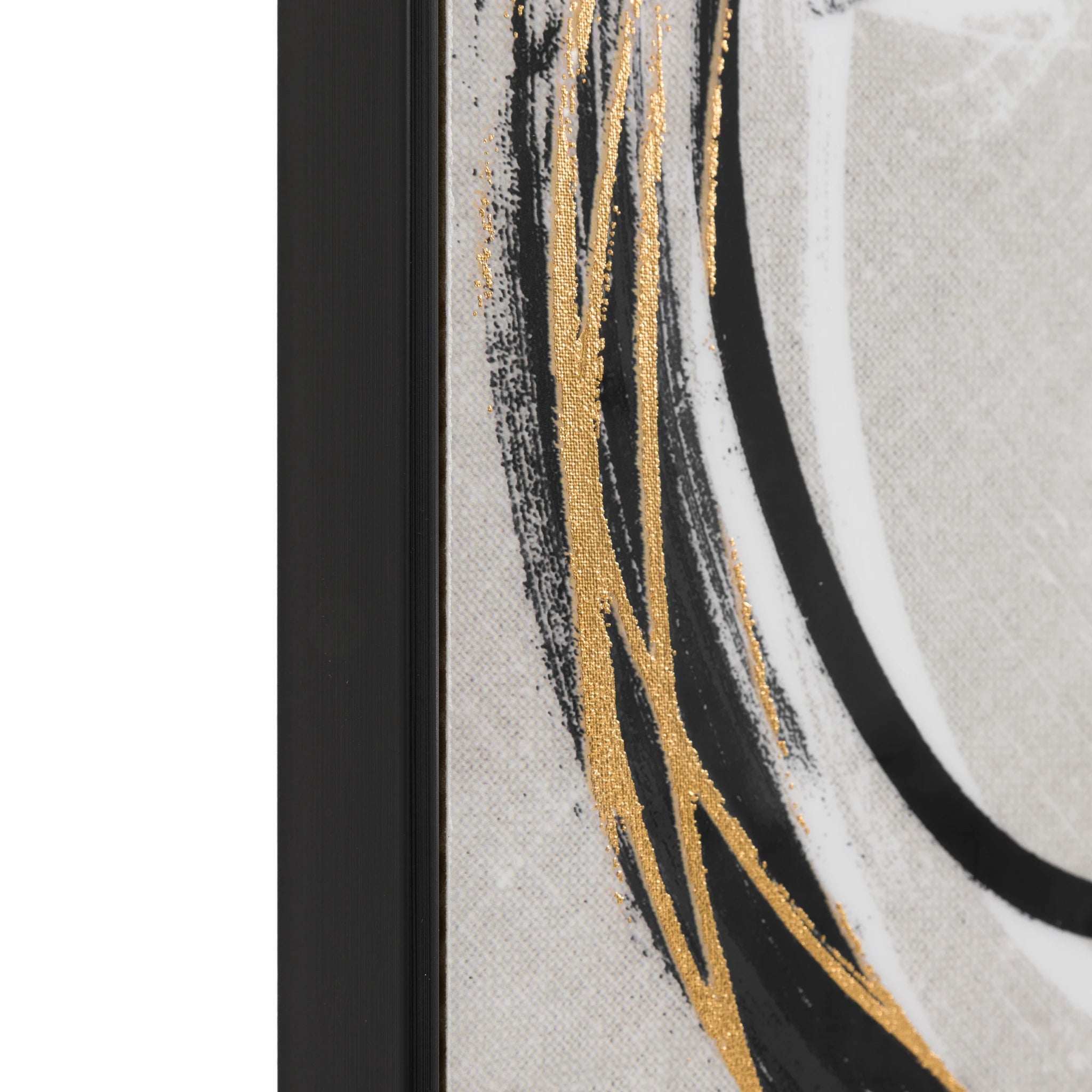 Set of 2 Aldergreen Bold as Gold Framed Canvases Wall Art