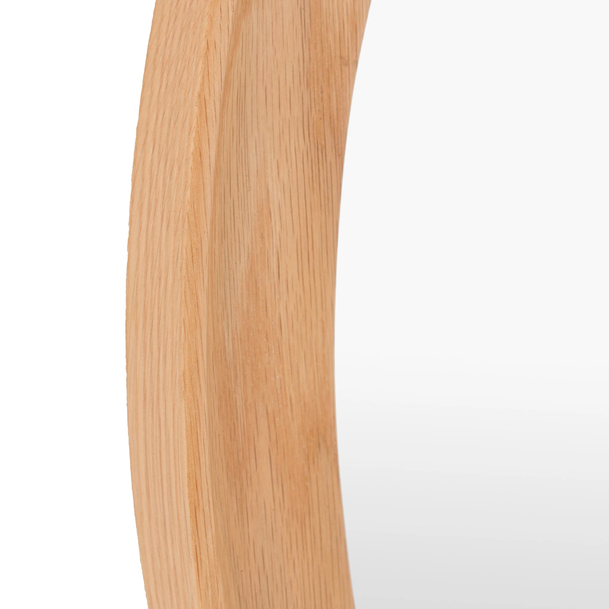 Posara Oak Wood Pebble Wall Mirror 80x78cm