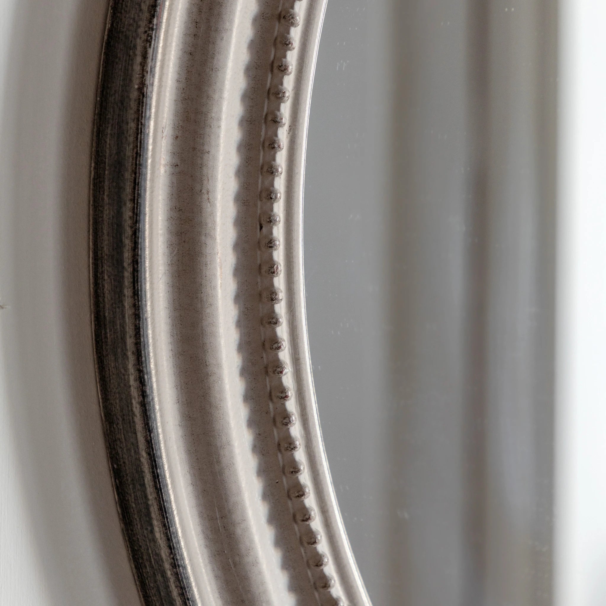 Amberhollow Grey Round Wall Mirror 80cm