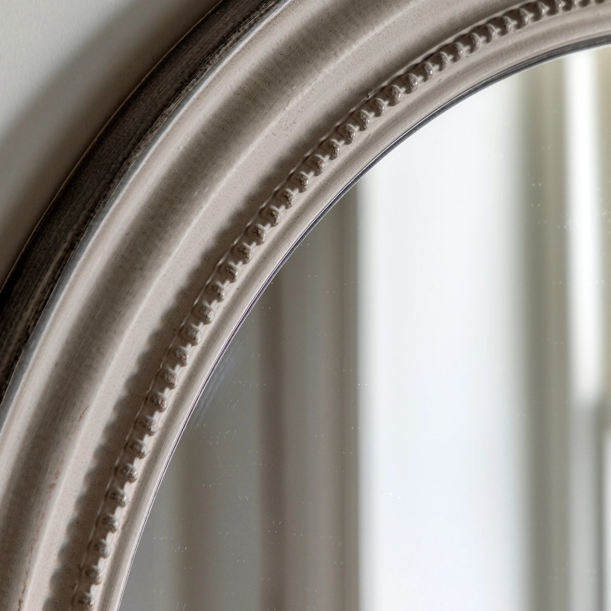 Amberhollow Grey Round Wall Mirror 80cm
