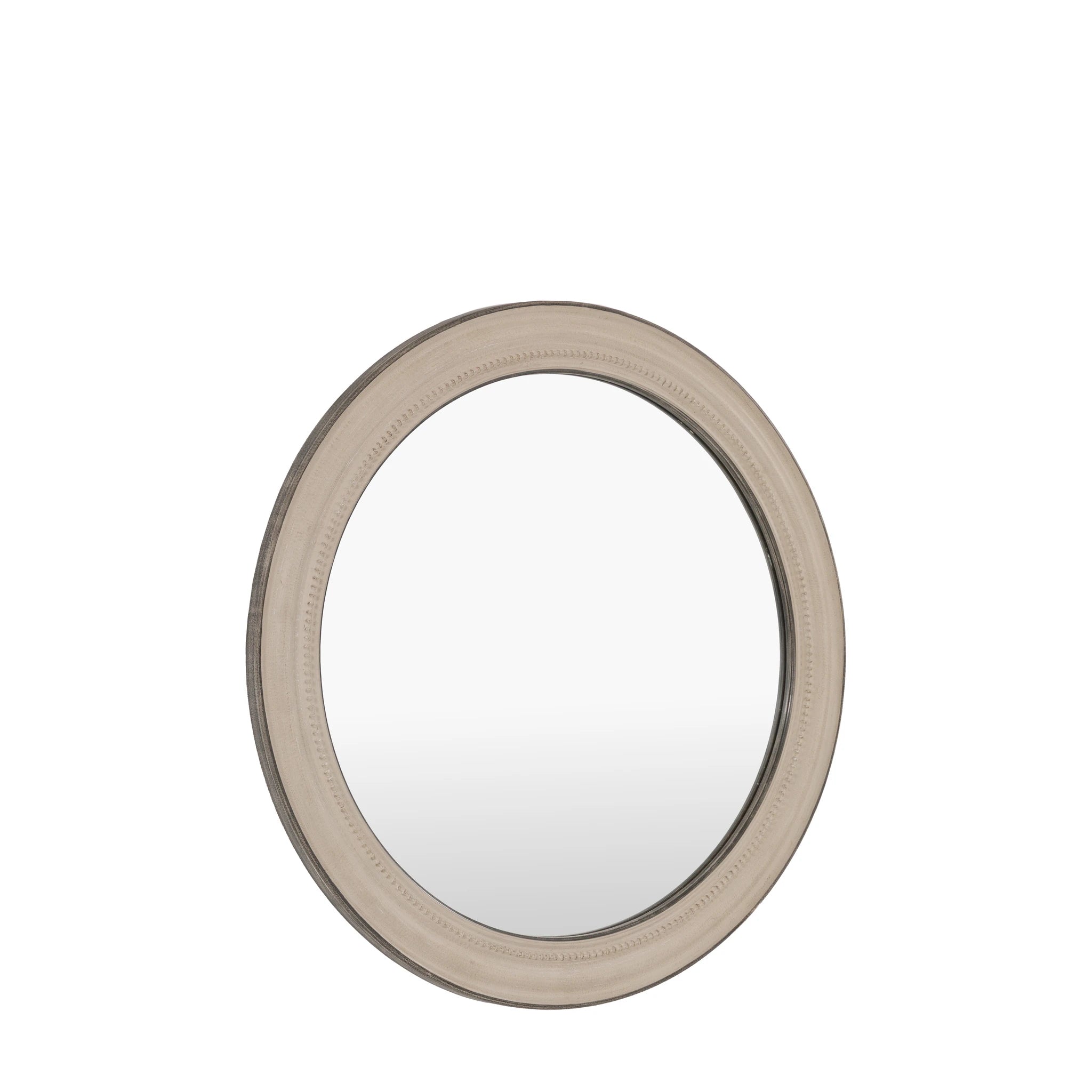 Amberhollow Grey Round Wall Mirror 80cm