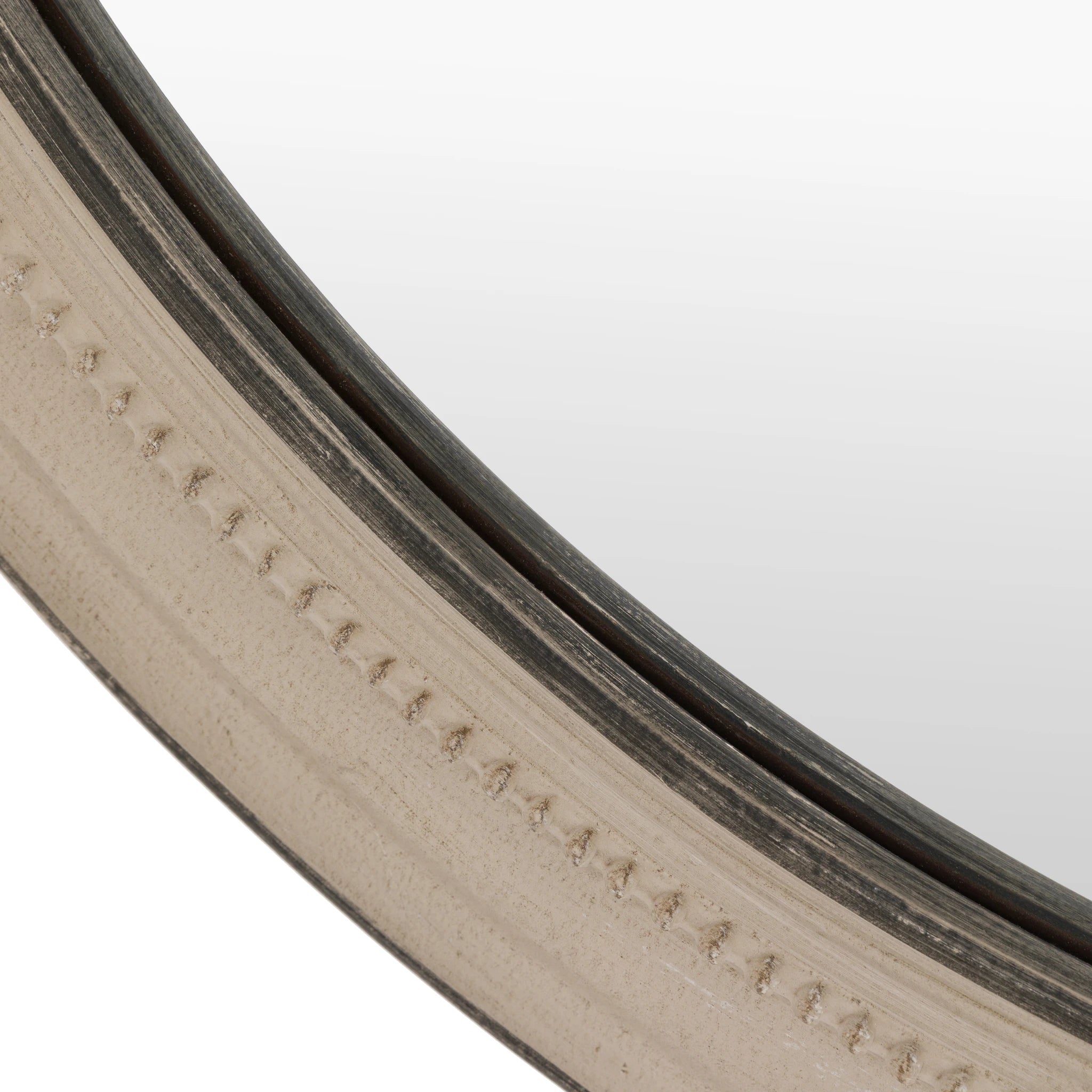 Amberhollow Grey Round Wall Mirror 80cm