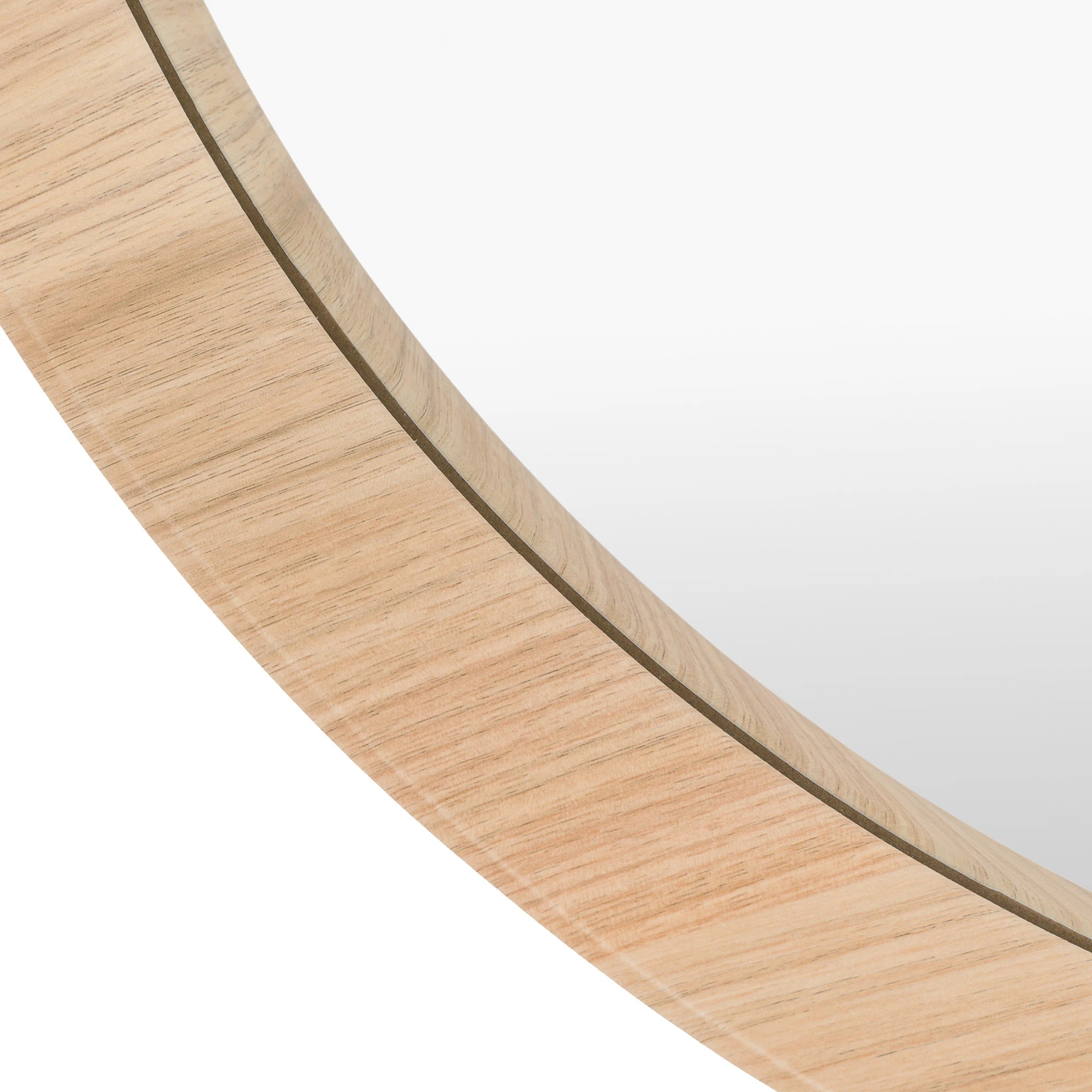 Oakmere Oak Wood Round Wall Mirror 60cm