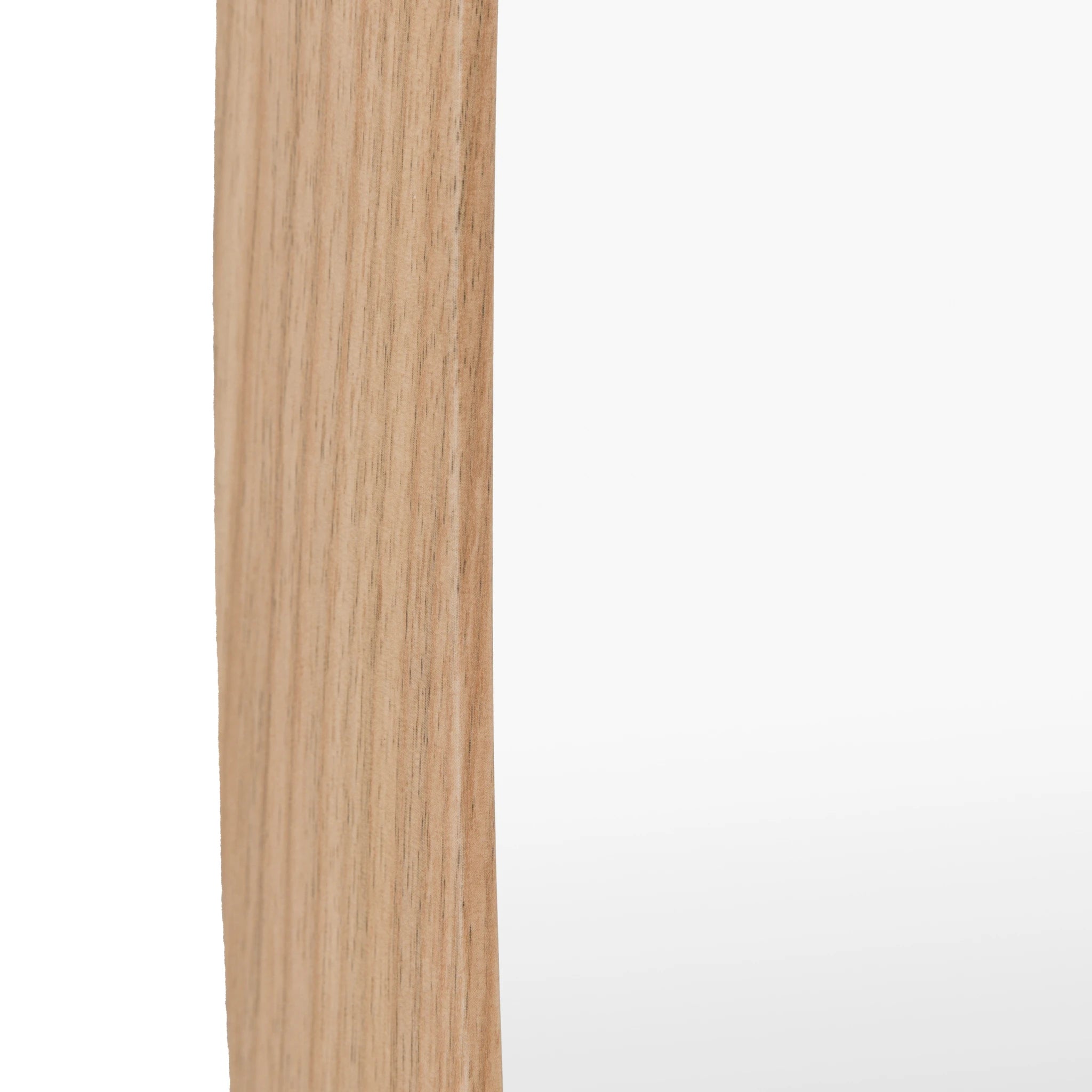 Oakmere Oak Wood Ellipse Wall Mirror 40x120cm