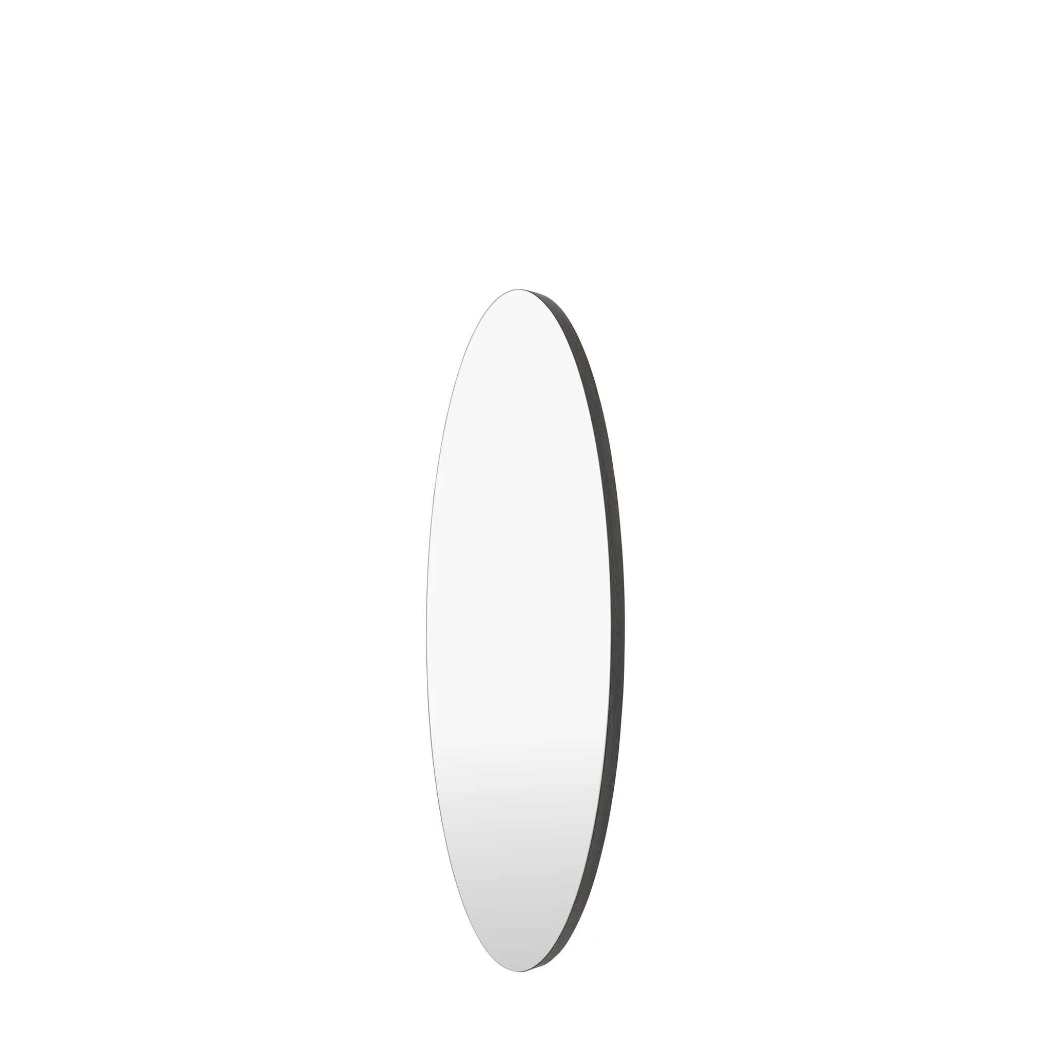 Meji Black Ellipse Wall Mirror 40x120cm