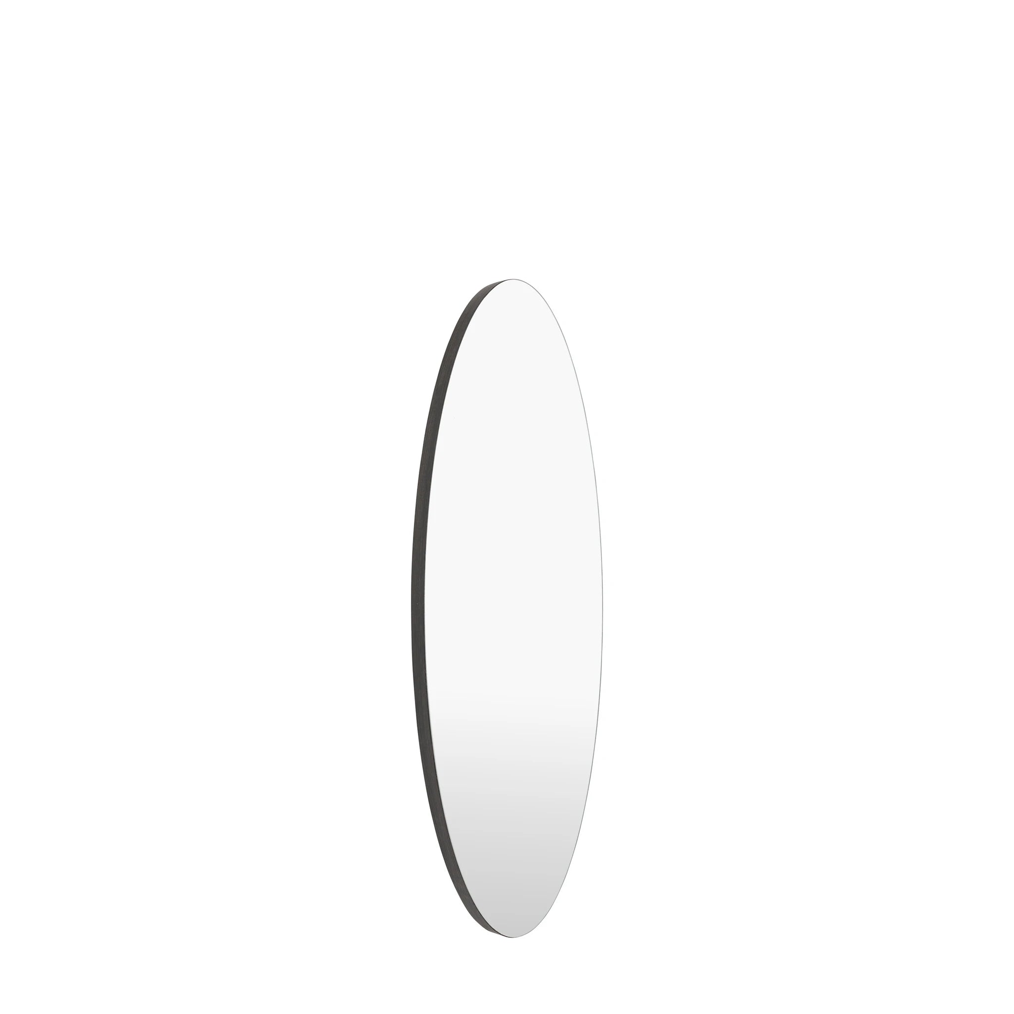 Meji Black Ellipse Wall Mirror 40x120cm