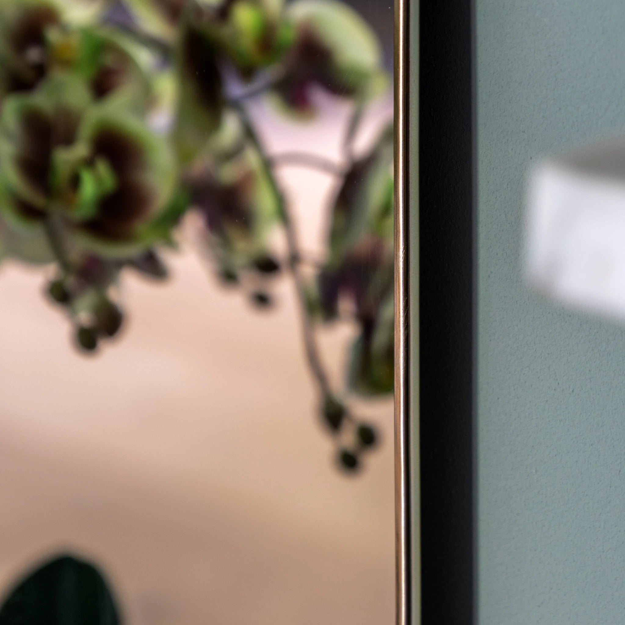 Avellino Brass Ellipse Wall Mirror 40x100cm