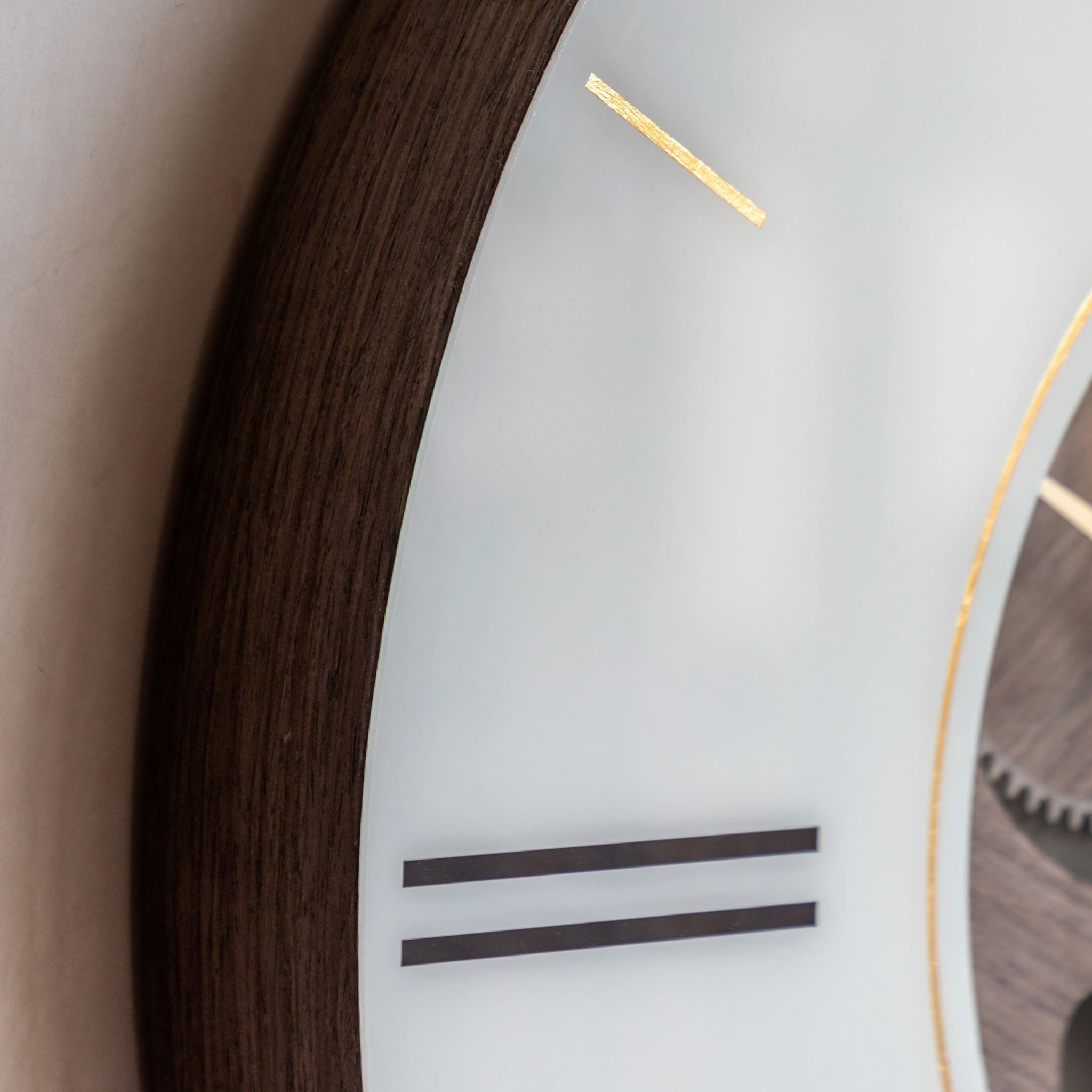 Valenza Dark Walnut Wall Clock