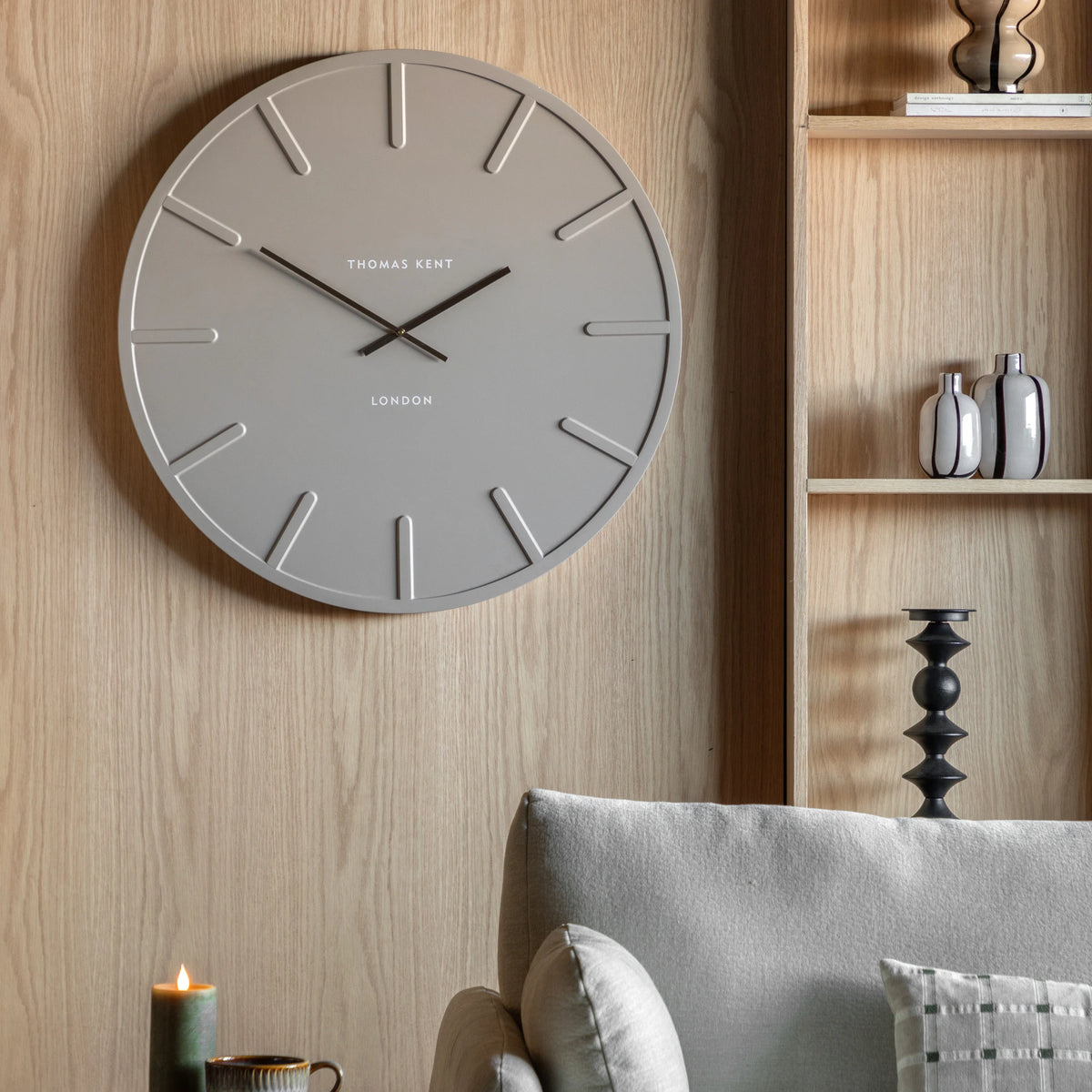 Eliora Grey Wall Clock
