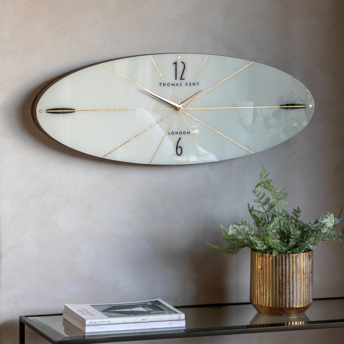 Carlisle Ellipse Snow White Wall Clock