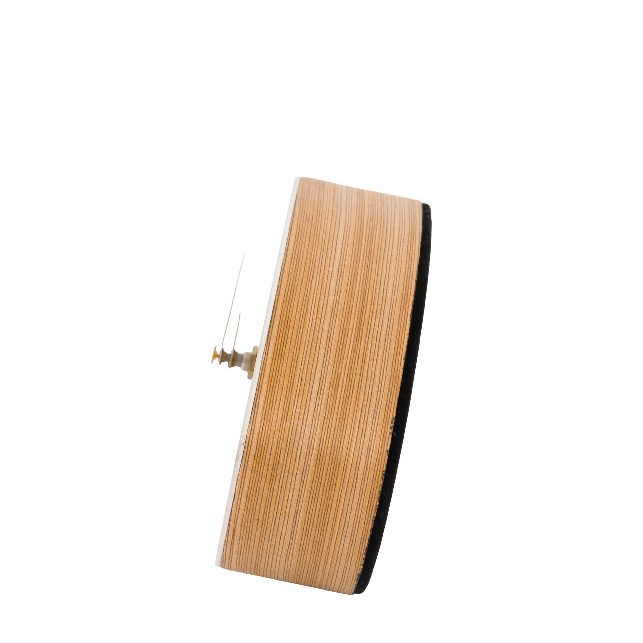 Carlisle Striped Oak Wood Rectangular Mantel Clock