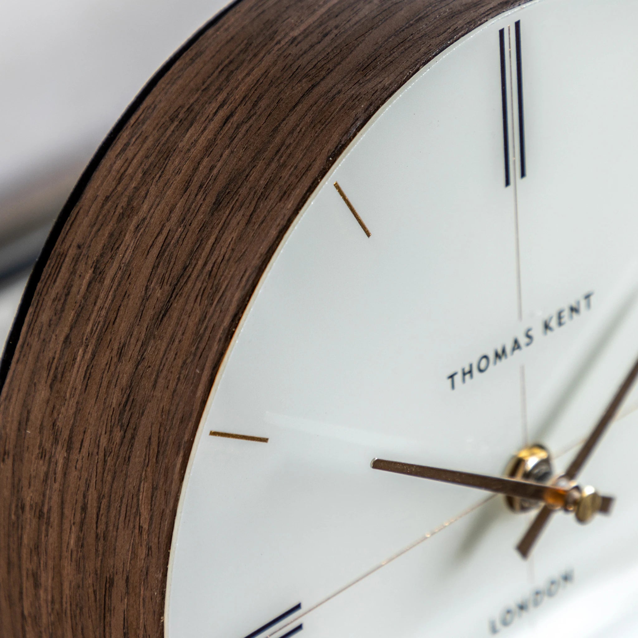 Carlisle Dark Walnut Square Mantel Clock