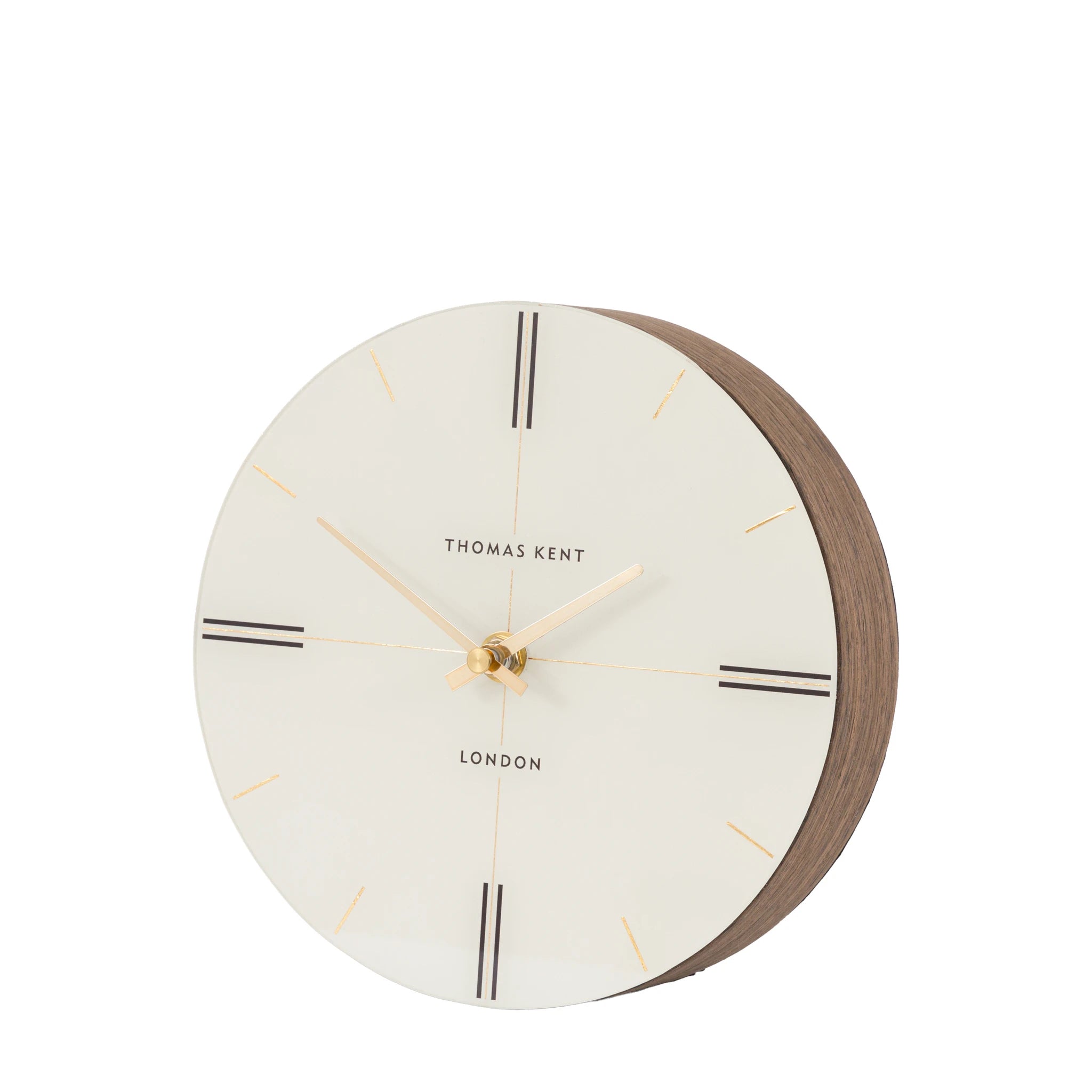 Carlisle Dark Walnut Square Mantel Clock