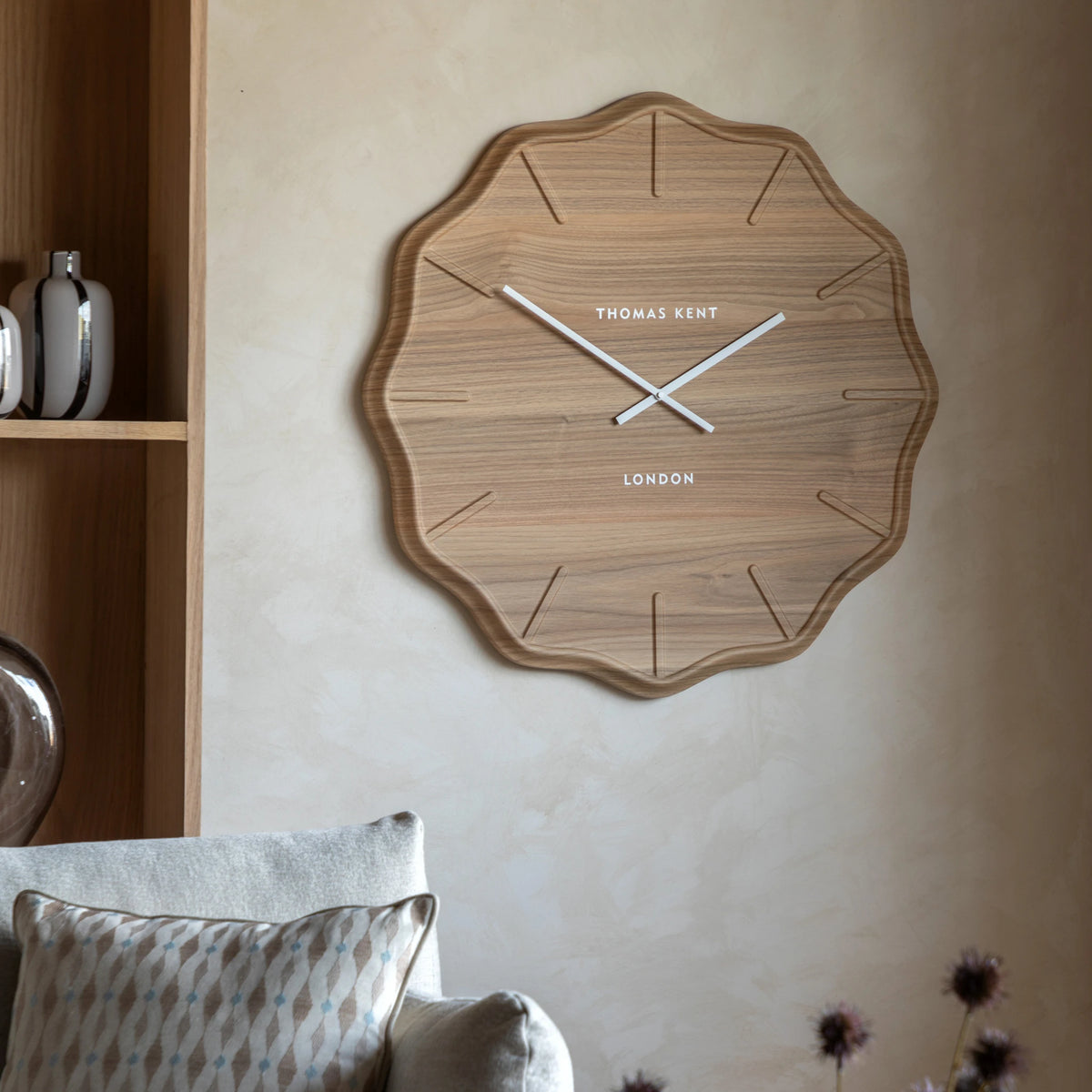 Cezara Light Cedar Wall Clock