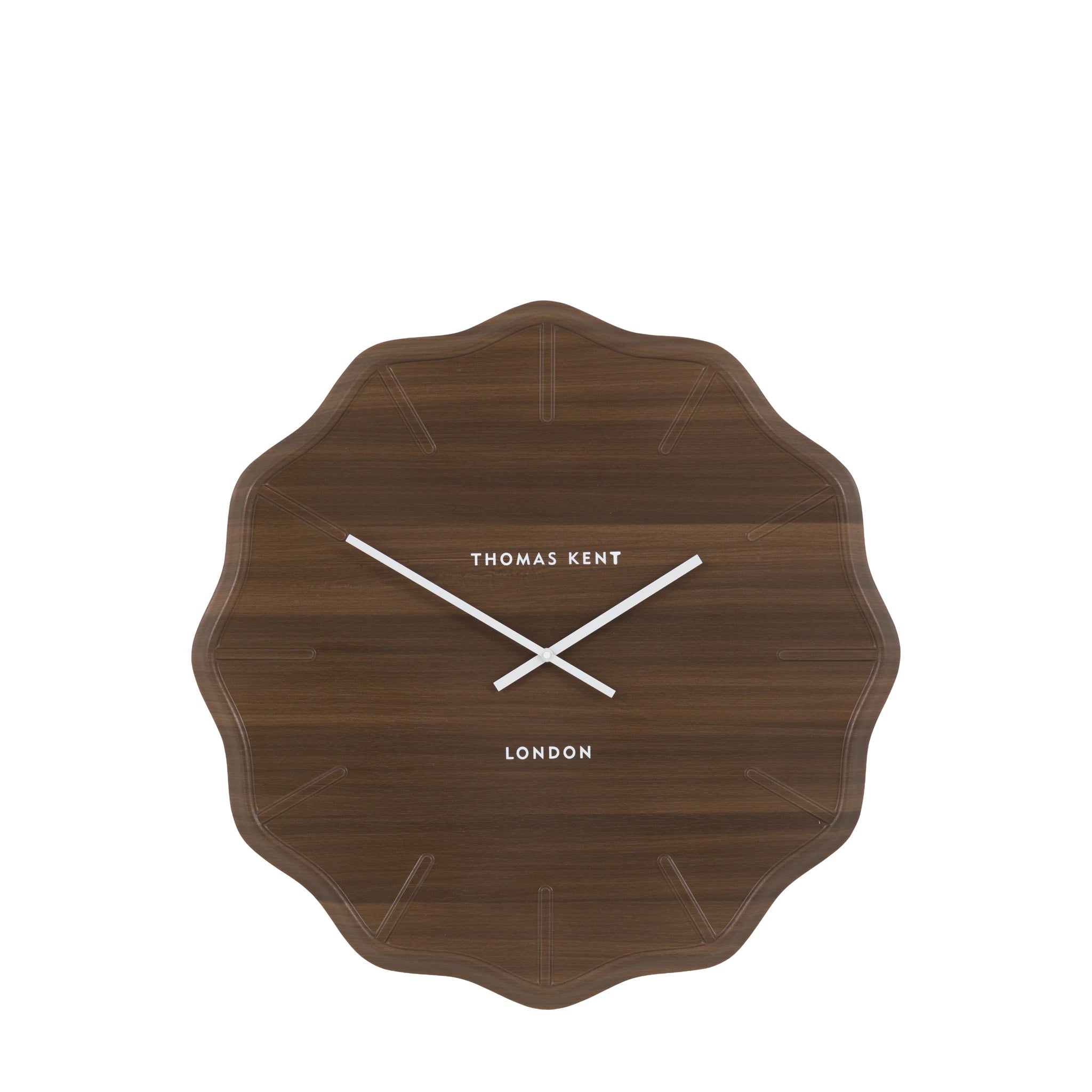 Cezara Dark Cedar Wall Clock